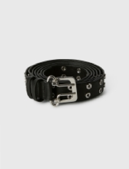 AMBUSH Long Grommet Leather Belt Black