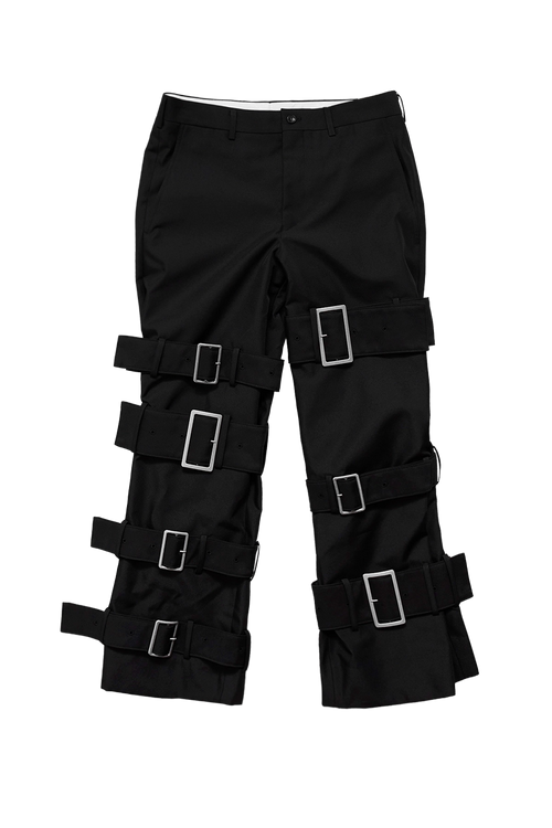 パンツ CDG POLYESTER TWILL PANTS CDG: Polyester Twill Pants (Black) | DSML E-SHOP