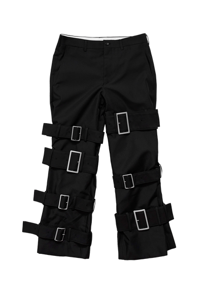 Comme Des Garcons Homme Plus Trousers With Buckles Black – ESSXNYC