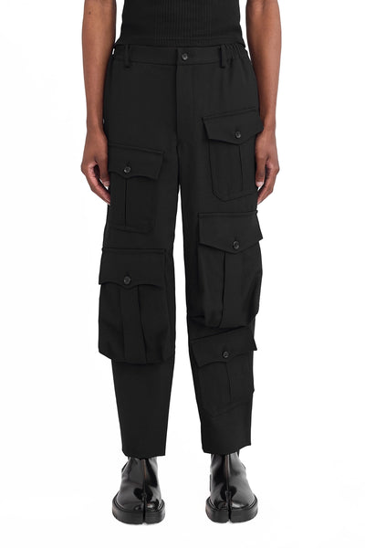 COMME des GARCONS★Y2K★Check Cargo Pants COMME DES GARÇONS HOMME - BLACK CARGO PANTS – LE LABO STORE