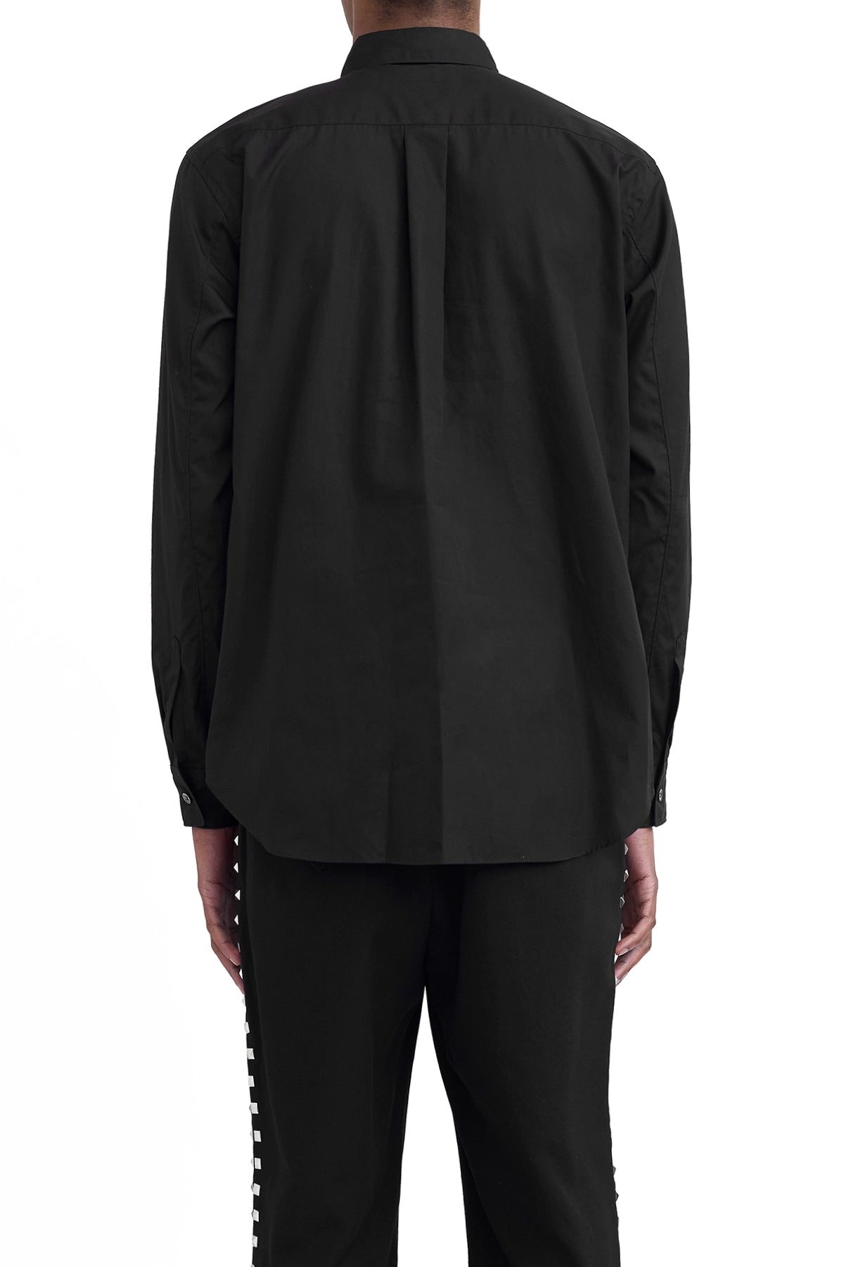Comme Des Garcons Black Studded Poplin Shirt – ESSXNYC Comme Des Garcons Black Studded Poplin Shirt – ESSXNYC