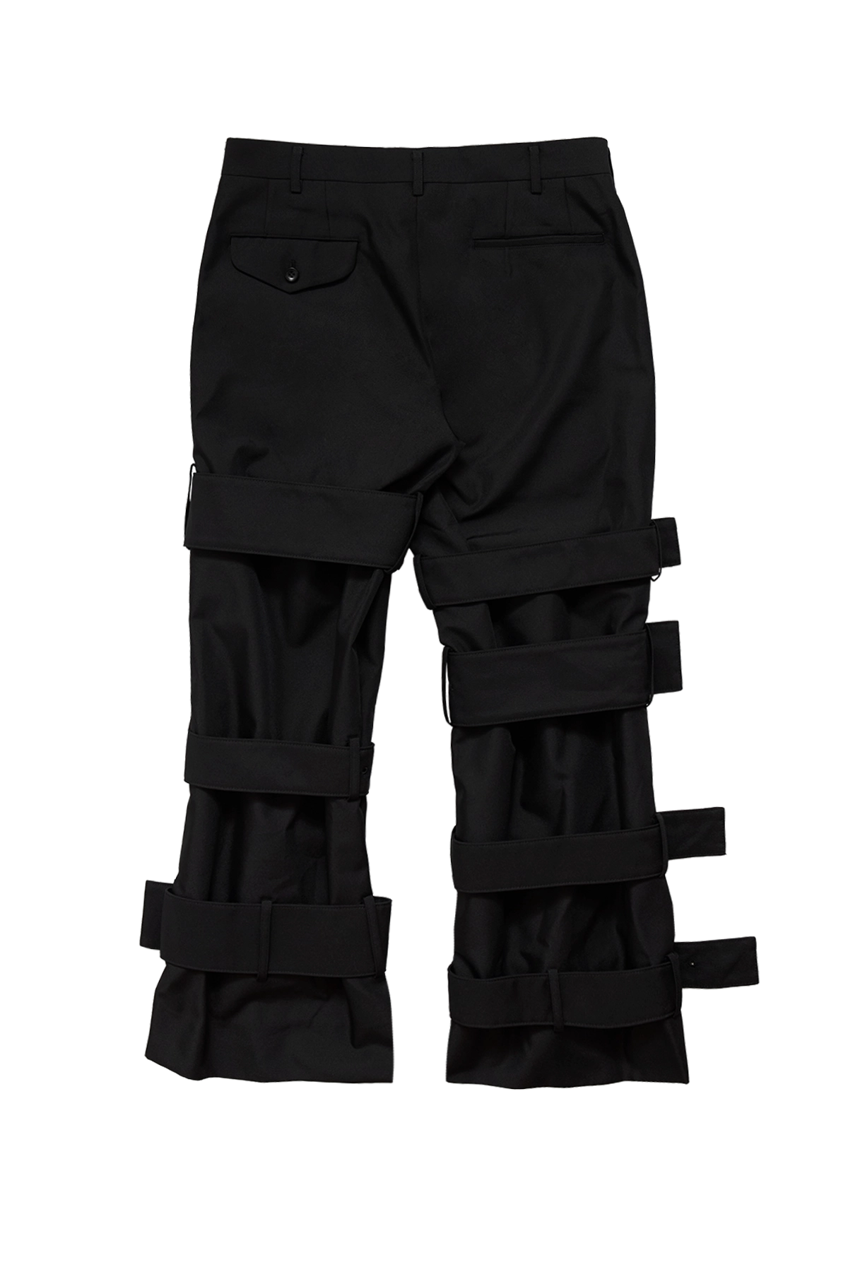 Cdg Homme Plus Trousers With Buckles Black 6
