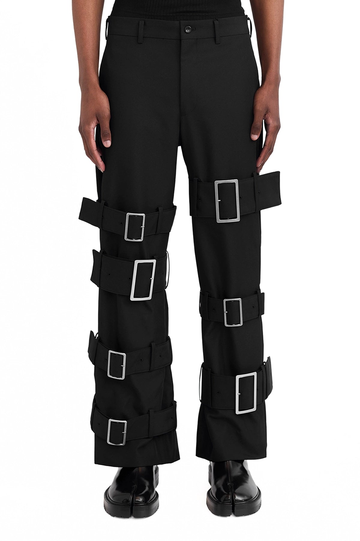 Comme Des Garcons Homme Plus Trousers With Buckles Black – ESSXNYC Comme Des Garcons Homme Plus Trousers With Buckles Black – ESSXNYC