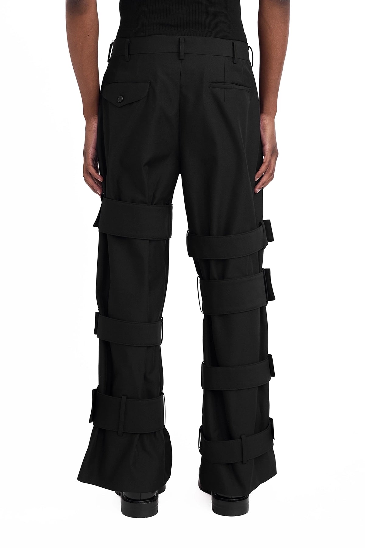 パンツ CDG POLYESTER TWILL PANTS Polyester Twill Pants in Black – SVRN