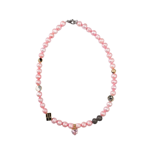MERC LOVE PEARL NECKLACE 18 PEARL NECKLACE PINK