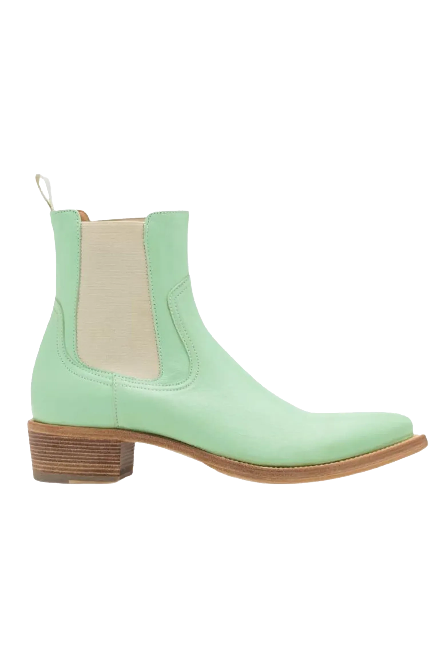 424 Boots - Cowboy/Biker Ankle Boot In Mint