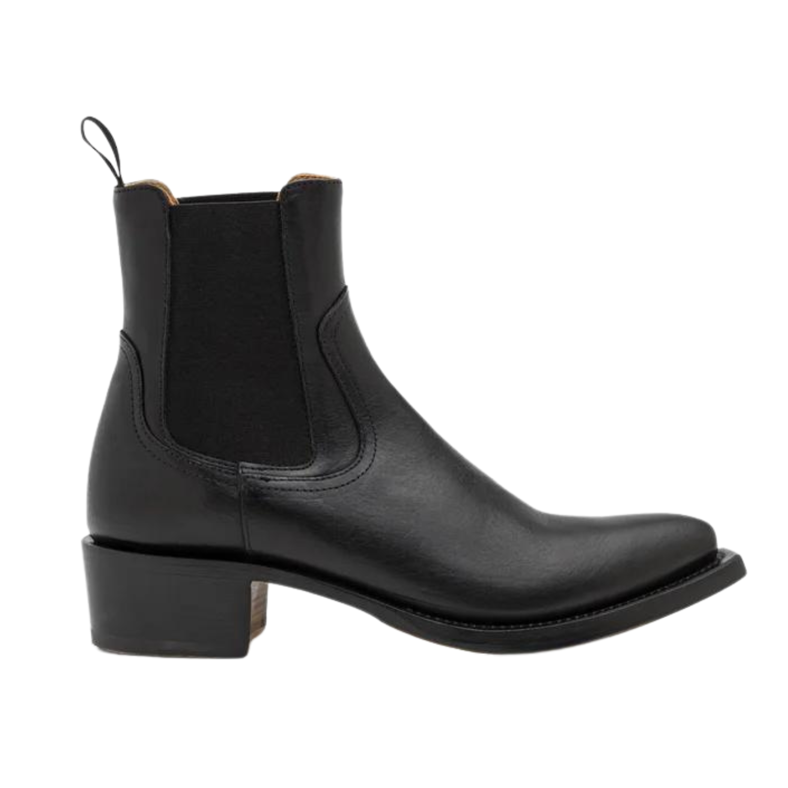 424 BOOTS - COWBOY/BIKER ANKLE BOOT BLACK – ESSXNYC