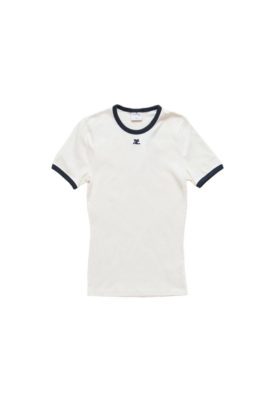 Courreges Signature Contrast T-Shirt White – ESSXNYC