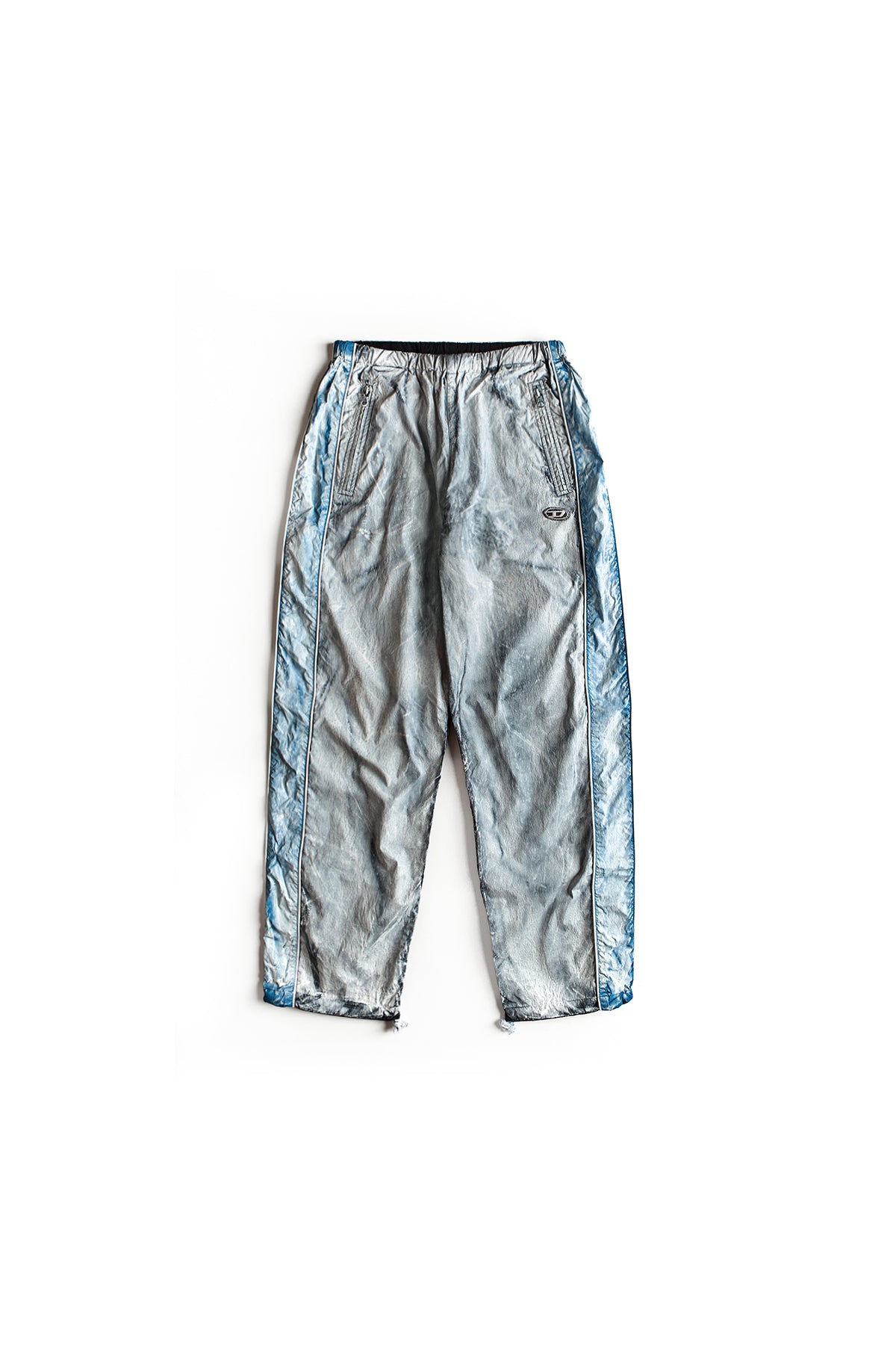 Diesel Nylon And Denim Track Pants Blue 9463