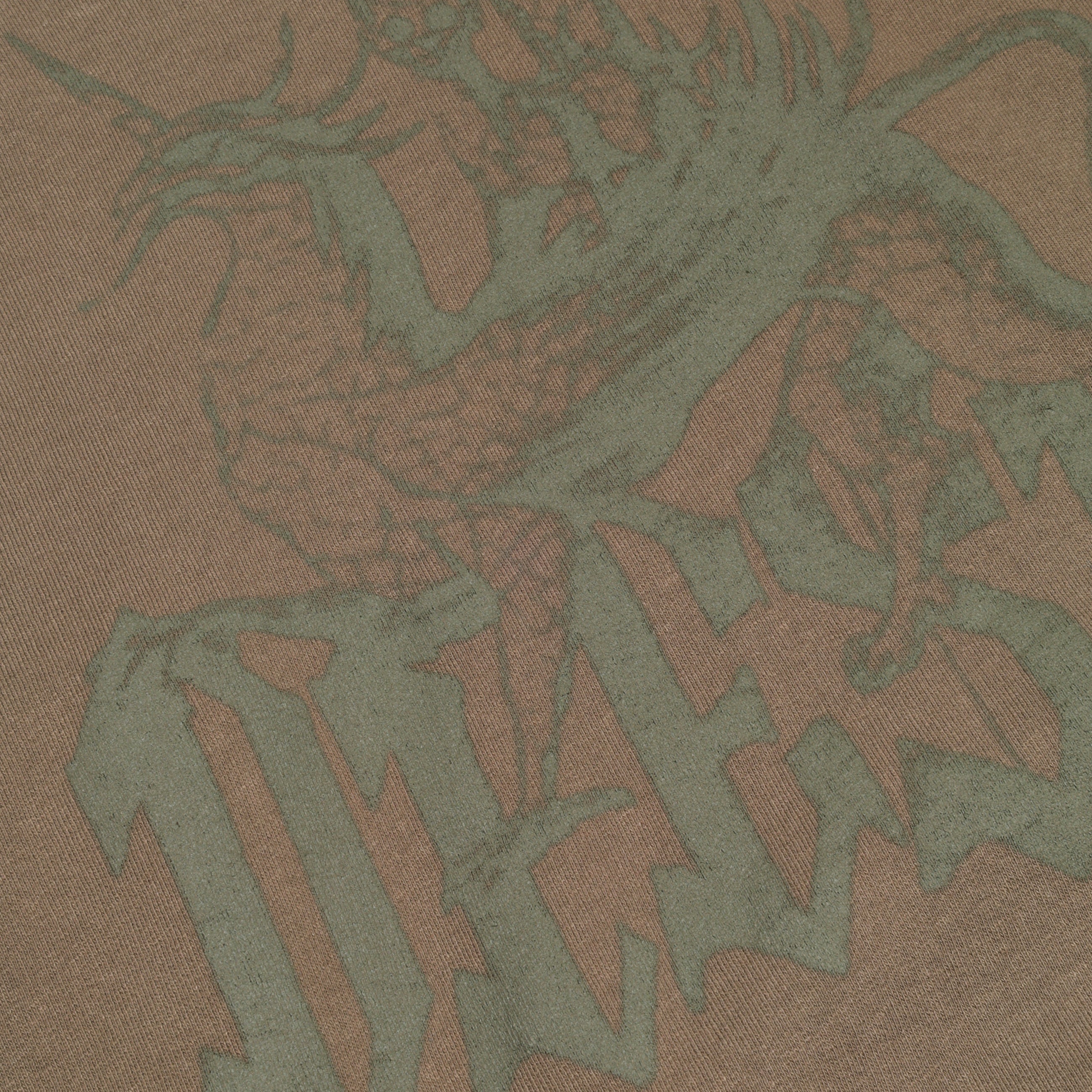 Diesel Treated Cotton Logo Print Hoodie Brown