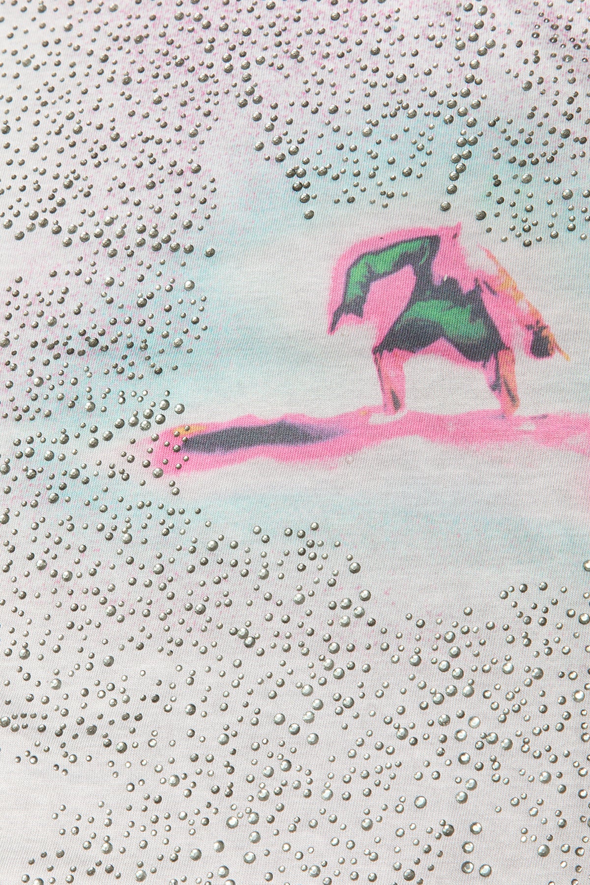 Diesel Studded Surfer T-Shirt Grey