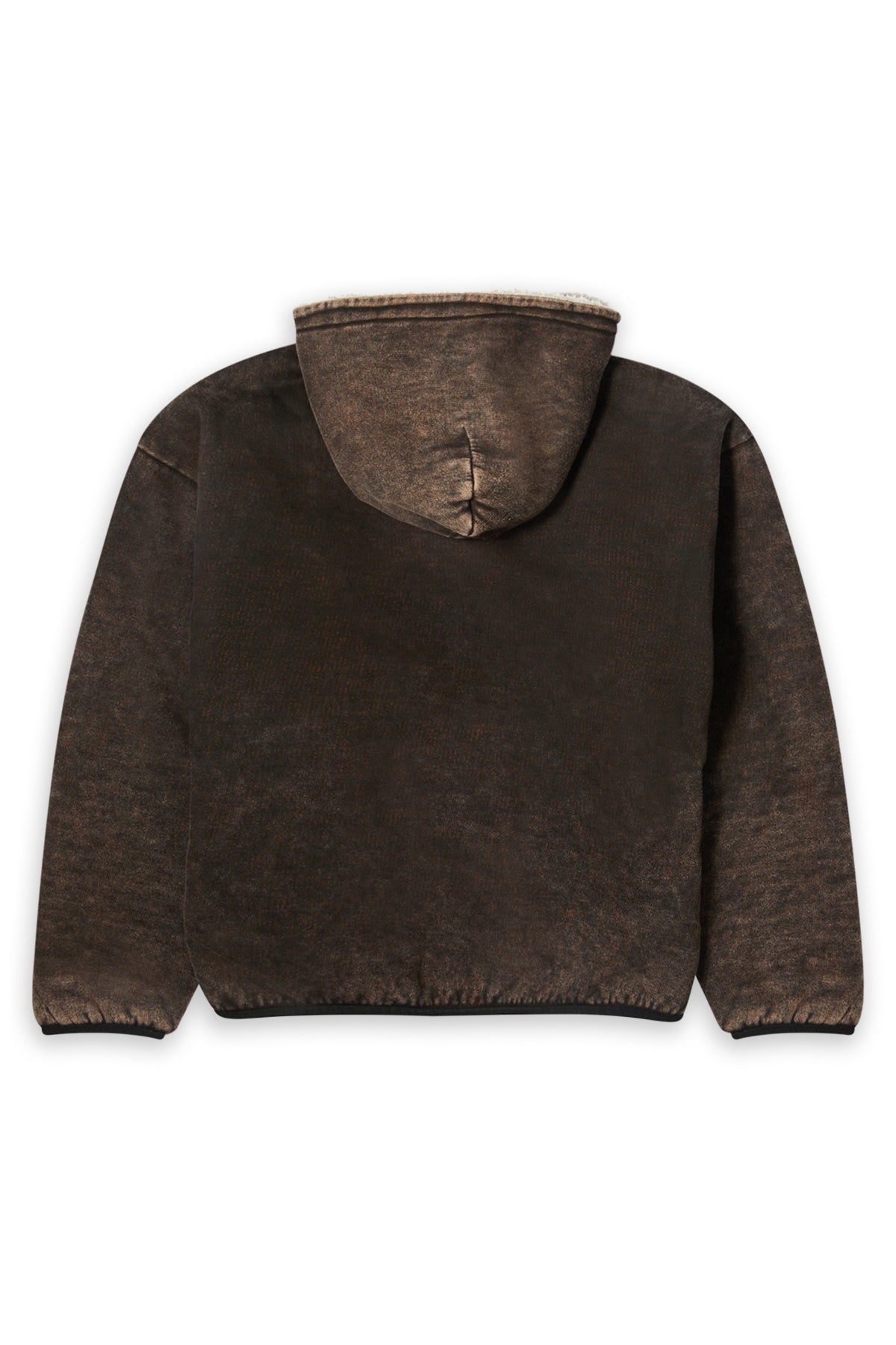 Diesel Reversible Hooded Zip Up Jacket Brown