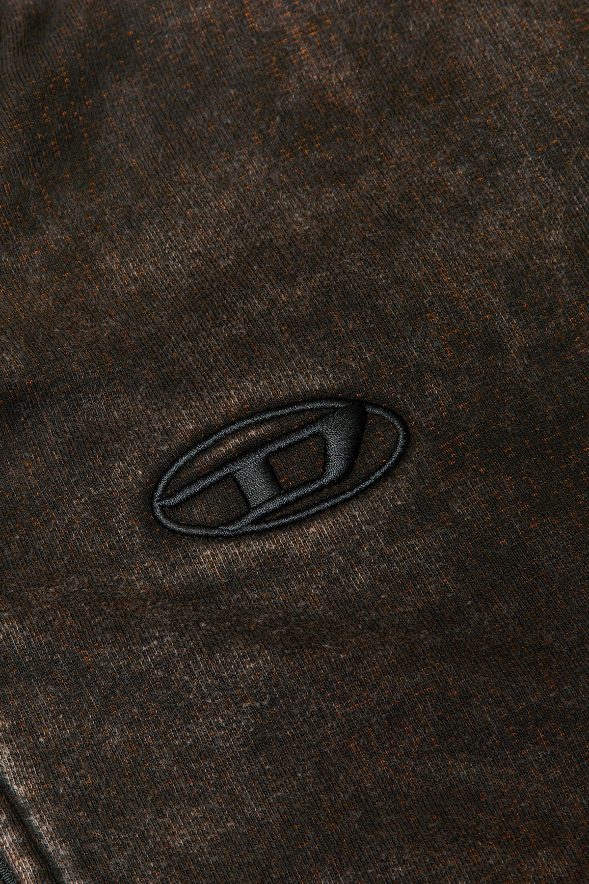 Diesel Reversible Hooded Zip Up Jacket Brown