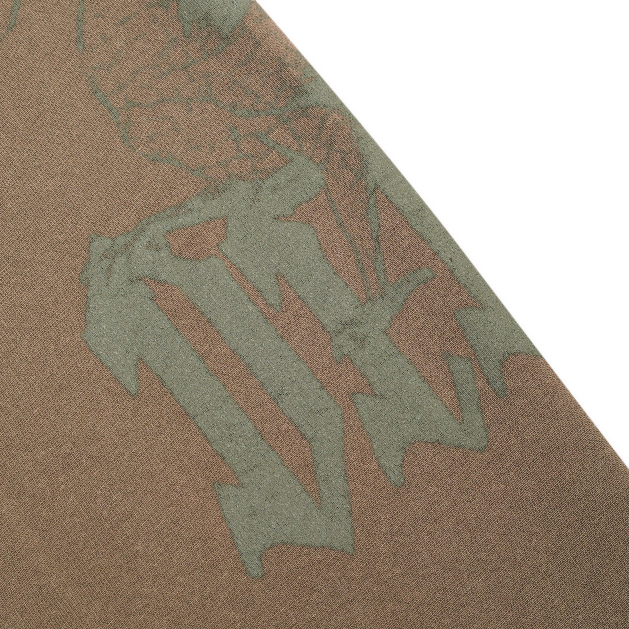 Diesel Treated Cotton Wide Leg Sweatpants Brown