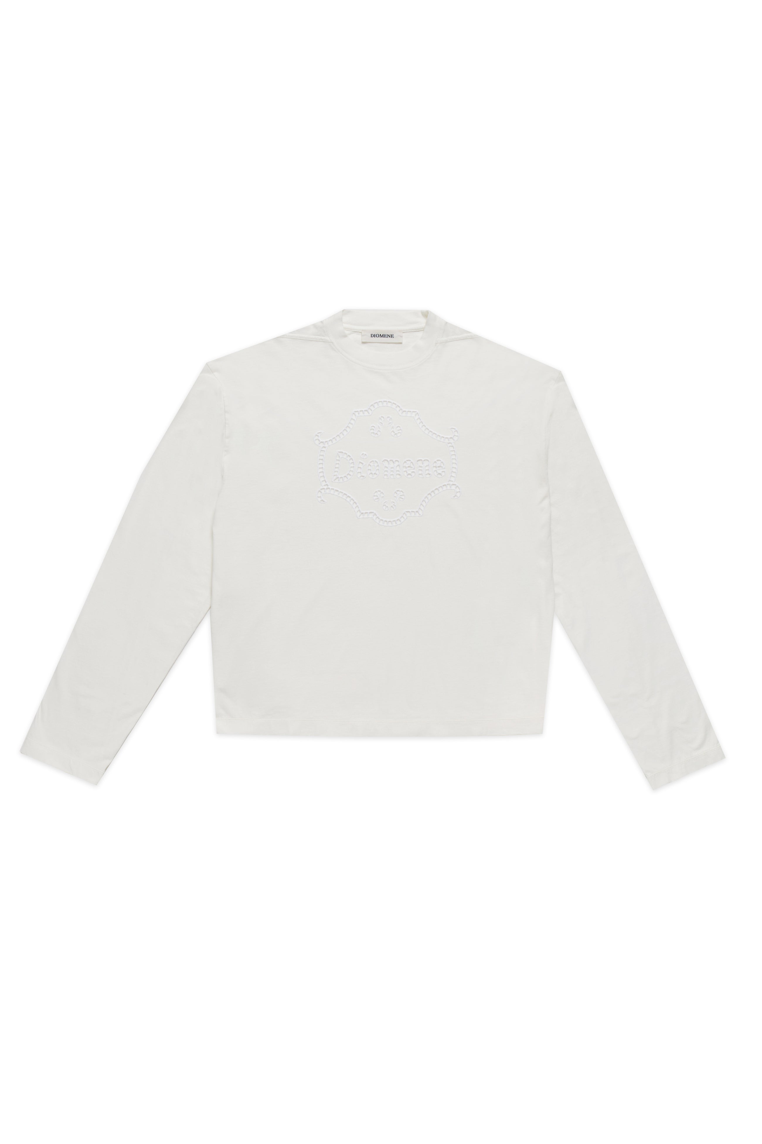 Diomene By Damir Doma Embroidered Long Sleeve T-Shirt White 11622