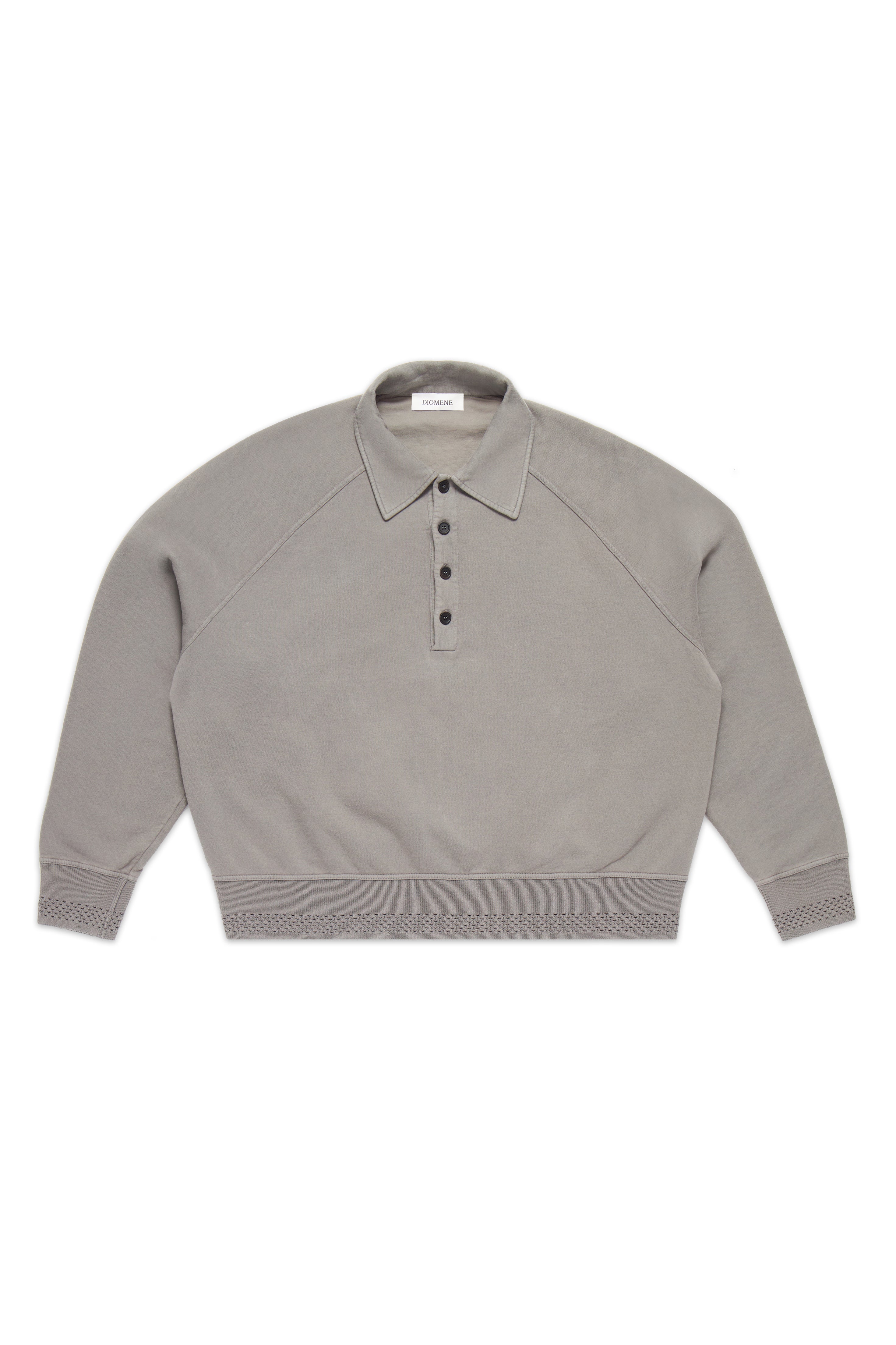 DIOMENE BY DAMIR DOMA HEAVY JERSEY POLO GRAY