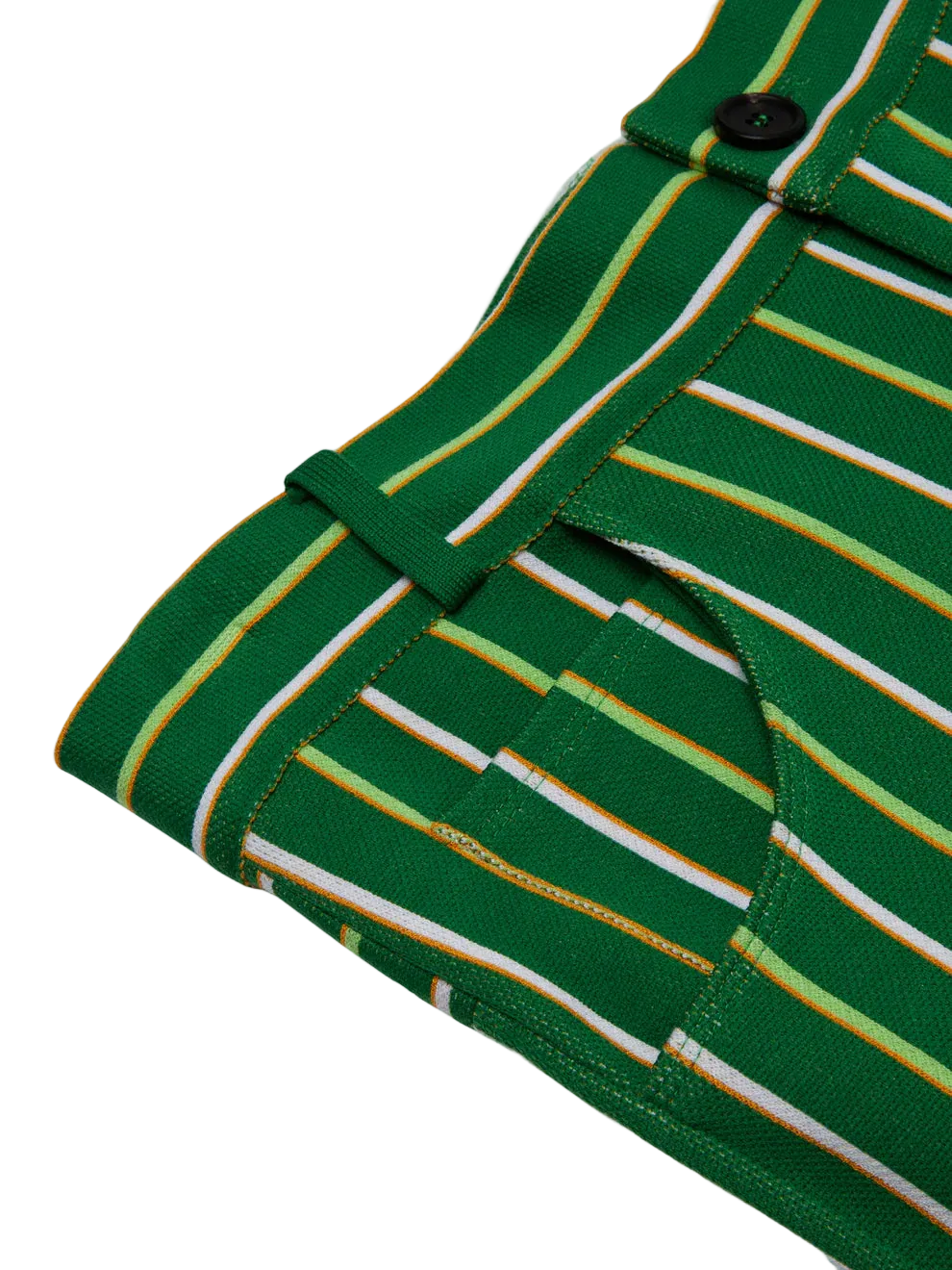 Marni Vertical Stripe Technical Knit Trousers Green