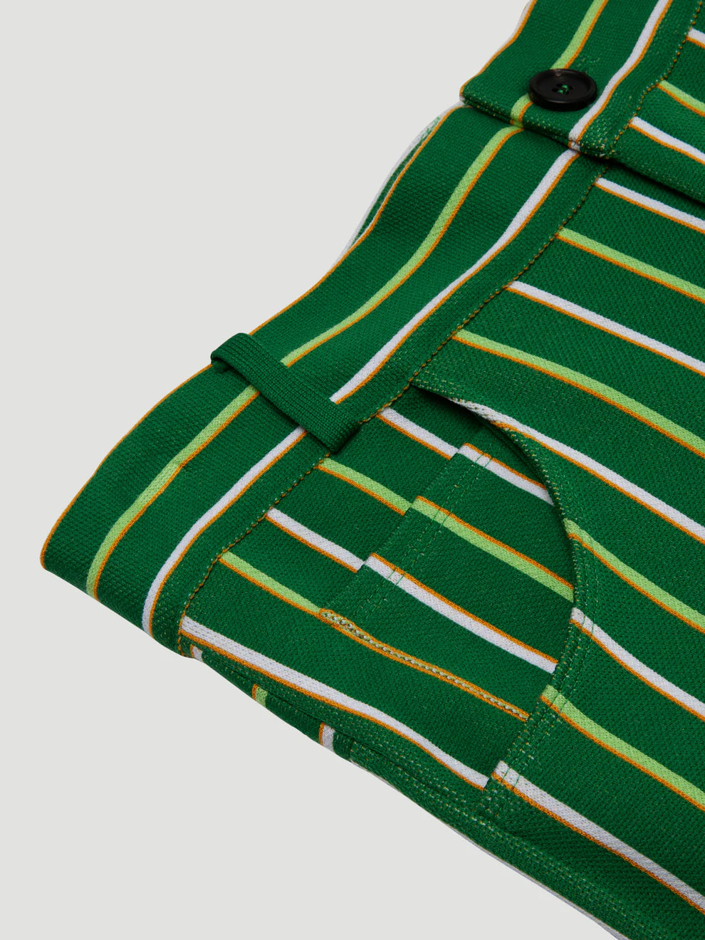 Marni Vertical Stripe Technical Knit Trousers Pants Green