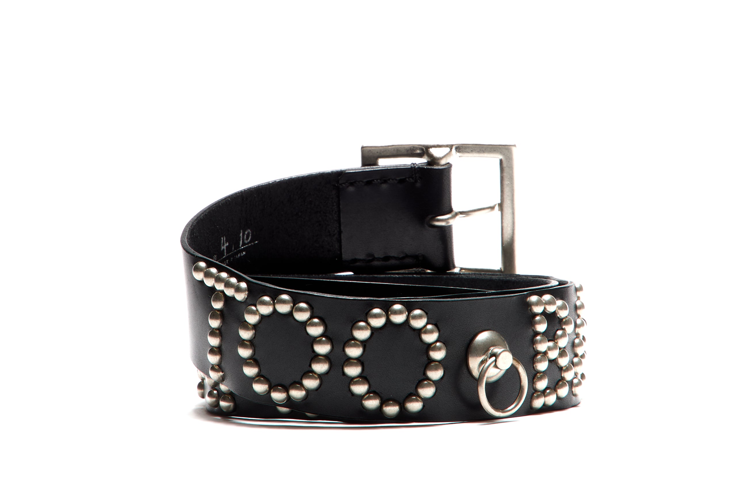 Doublet "Too Bad To Handle" Studded Belt
 Black