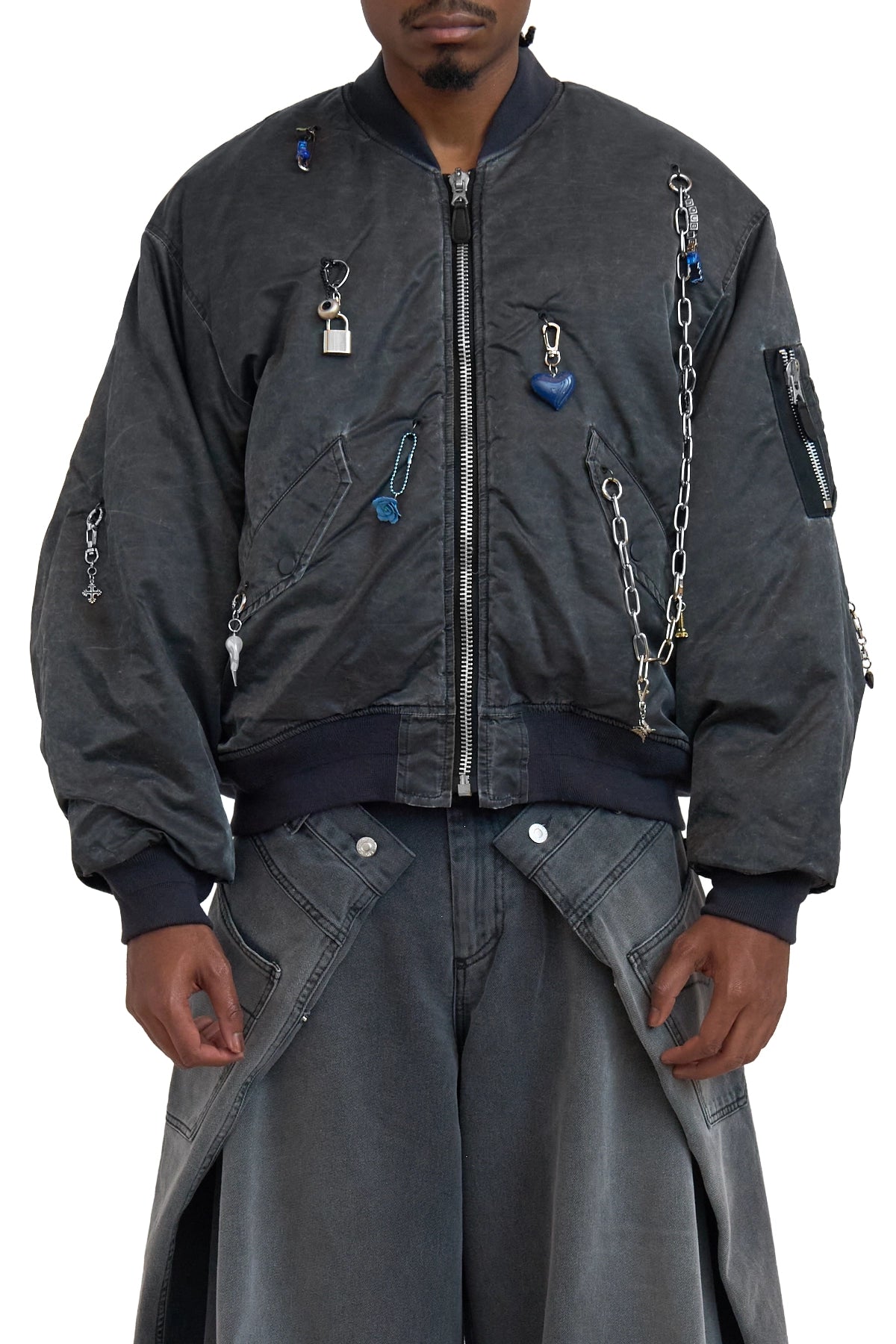 DOUBLETKEYCHAINDECORATEDBOMBERJACKET1