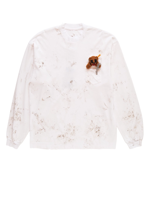 Doublet Long Sleeve T-Shirt With Villain Bear White – ESSXNYC