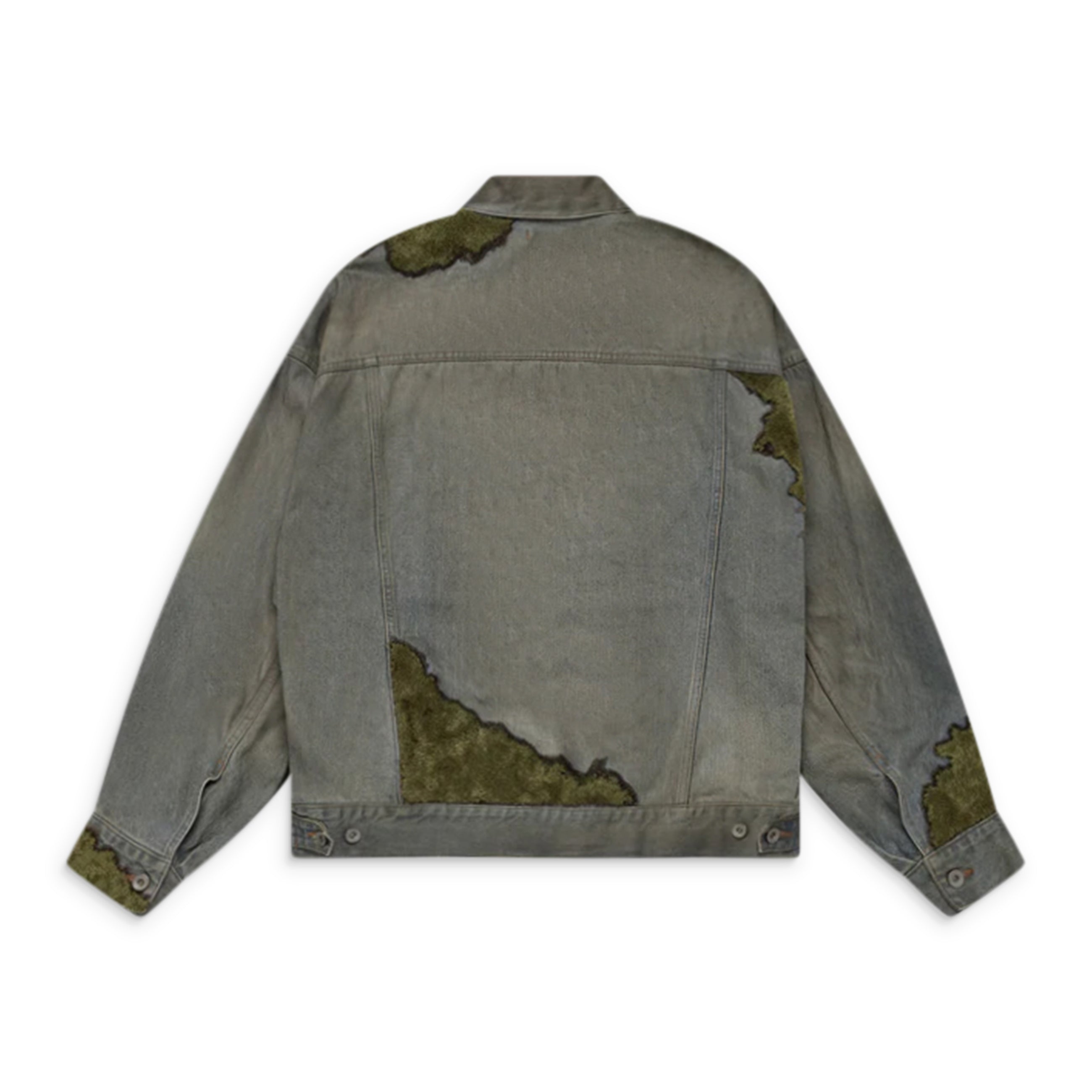 Doublet Moss-Grown Wood Denim Jacket Blue