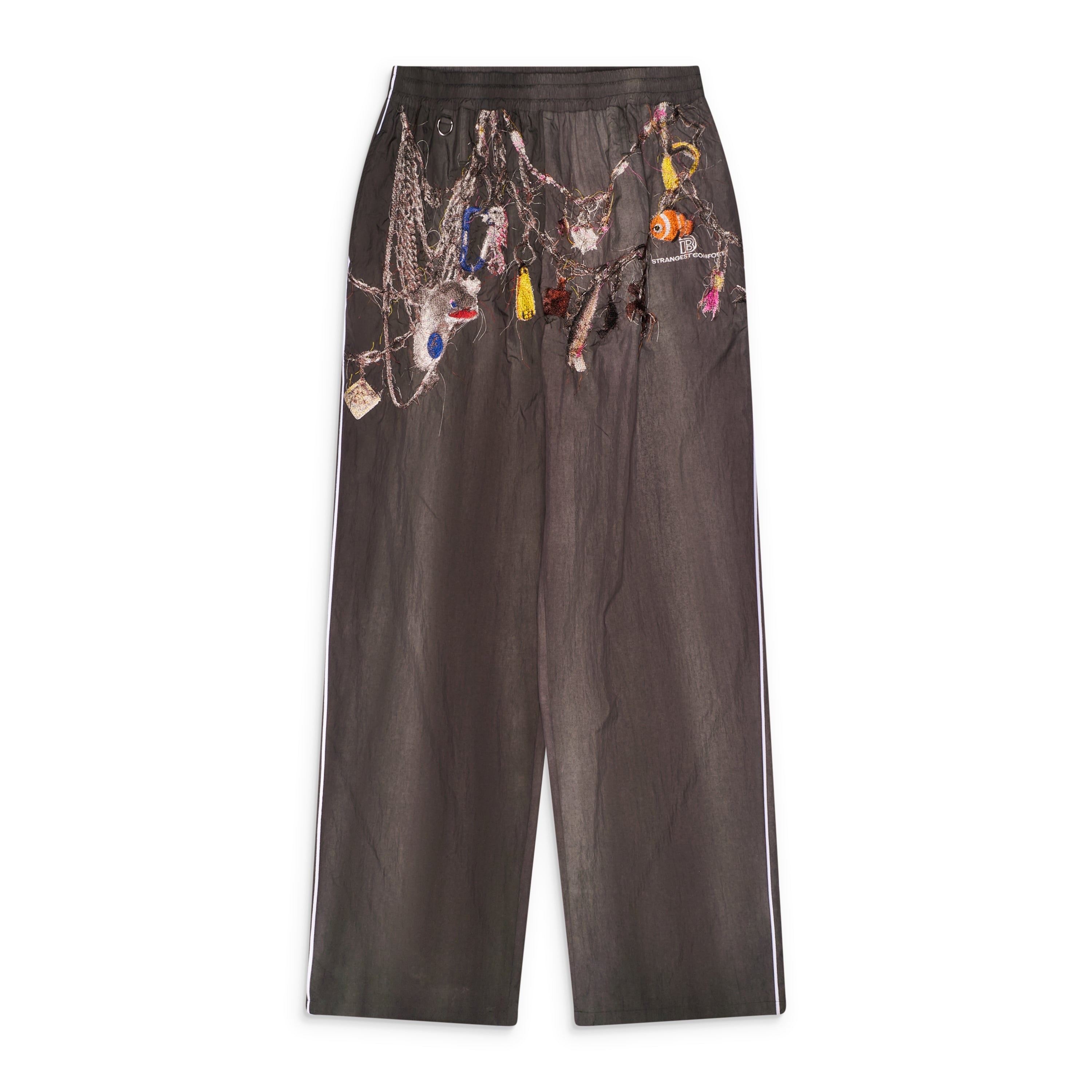 Doublet Embroidered Chain Track Pants Grey