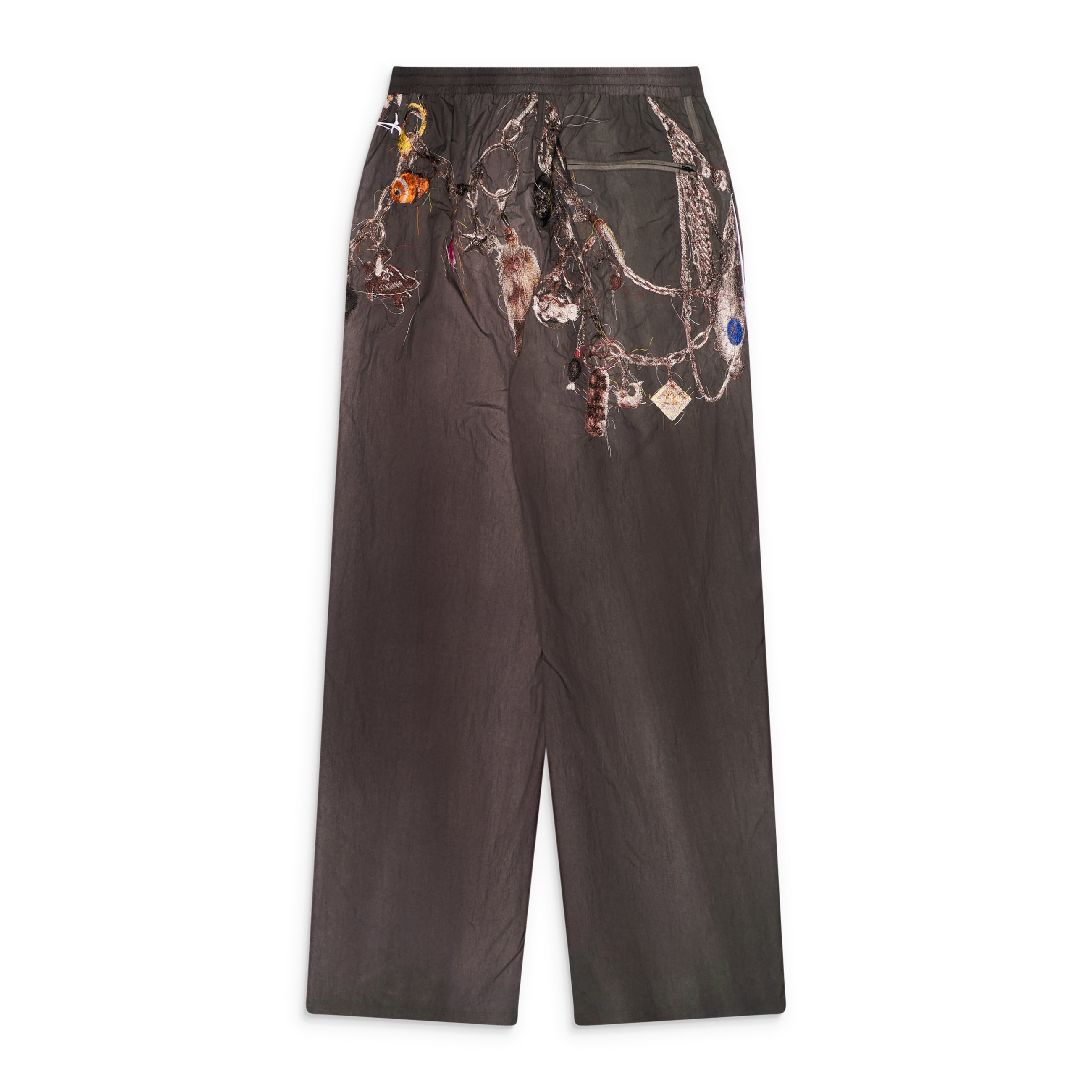 Doublet Embroidered Chain Track Pants Grey