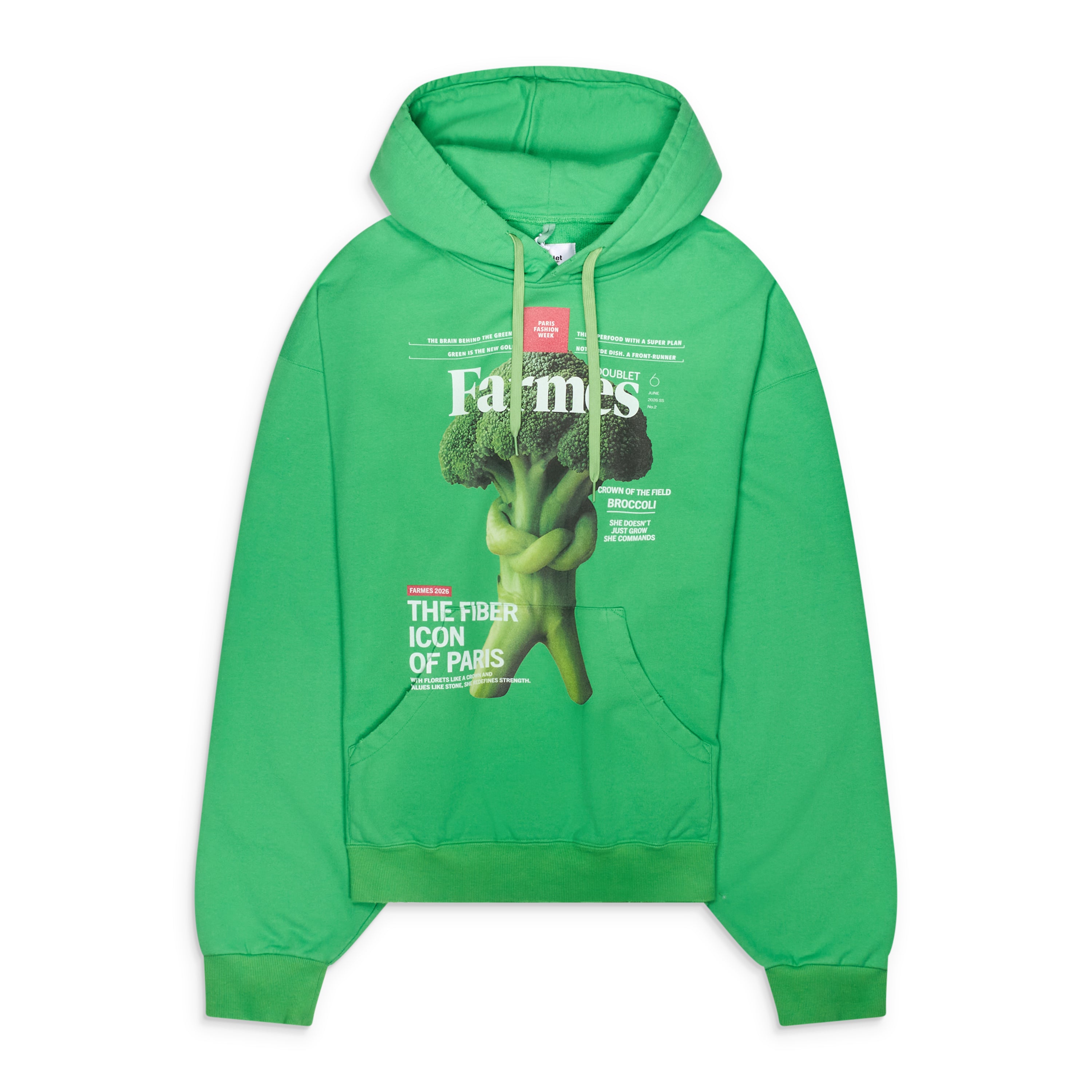 Doublet Farmes Magazine Cover Hoodie Green