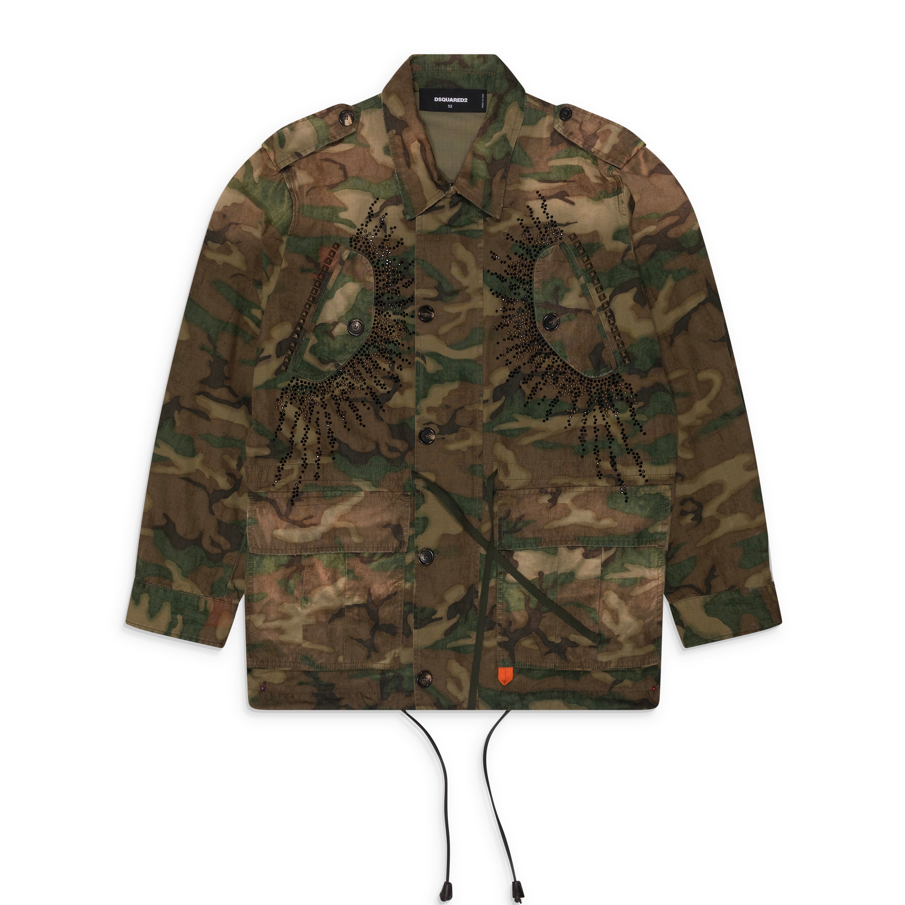 Dsquared2 Rebel Tag Parka Multicolor front