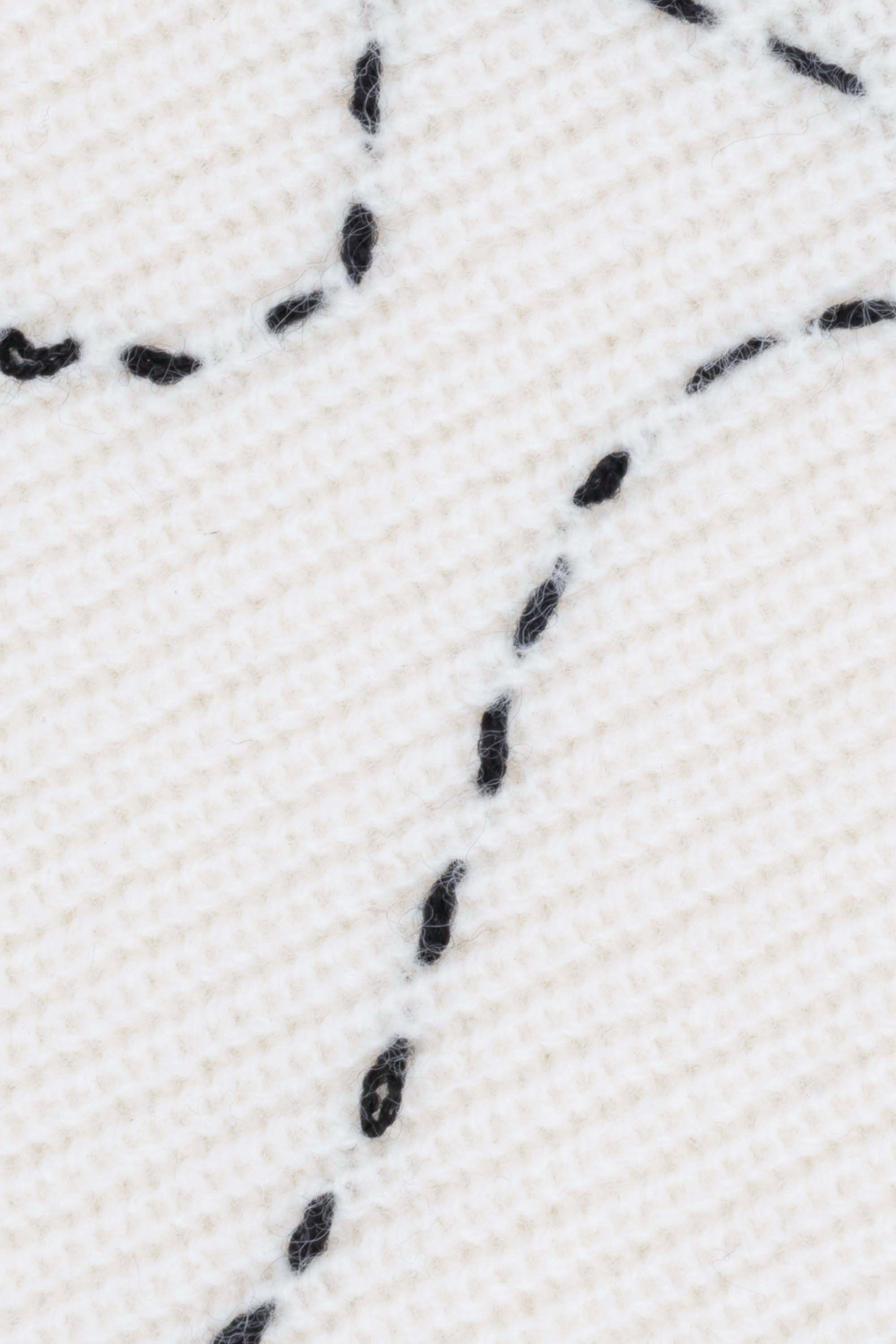 Glass Cypress White Embroidered Knit Polo White