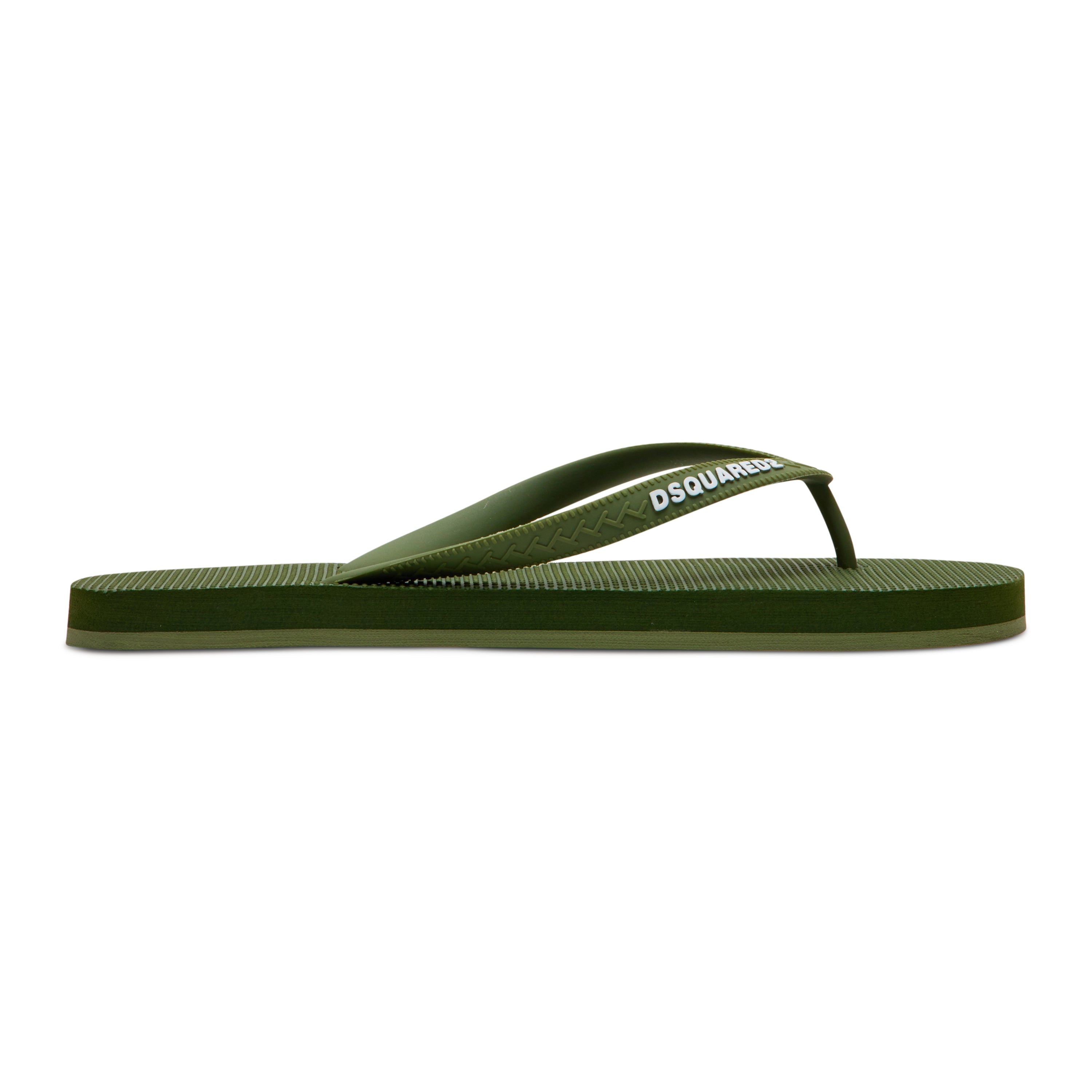 Dsquared2 Logo Flip Flops Green