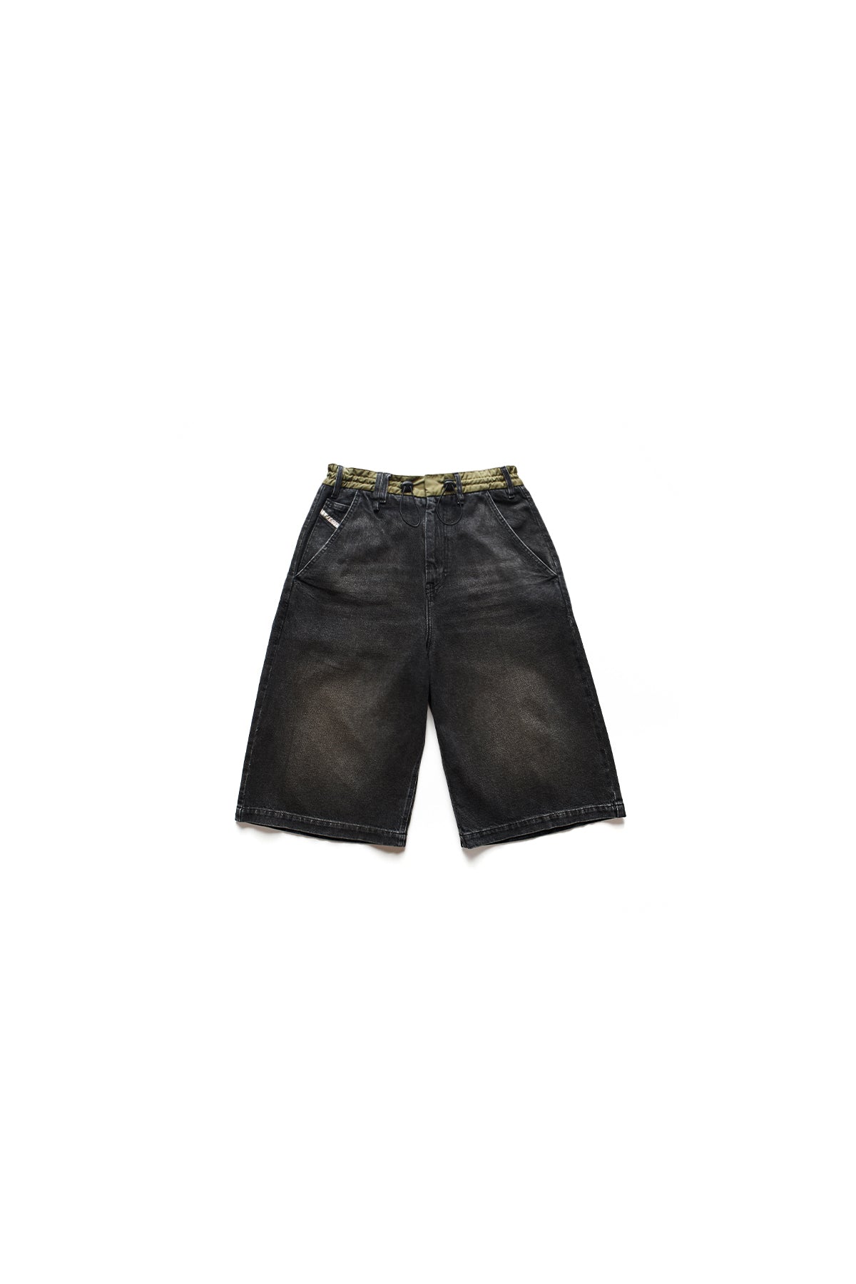 Diesel Oversize Denim Shorts Black 9505