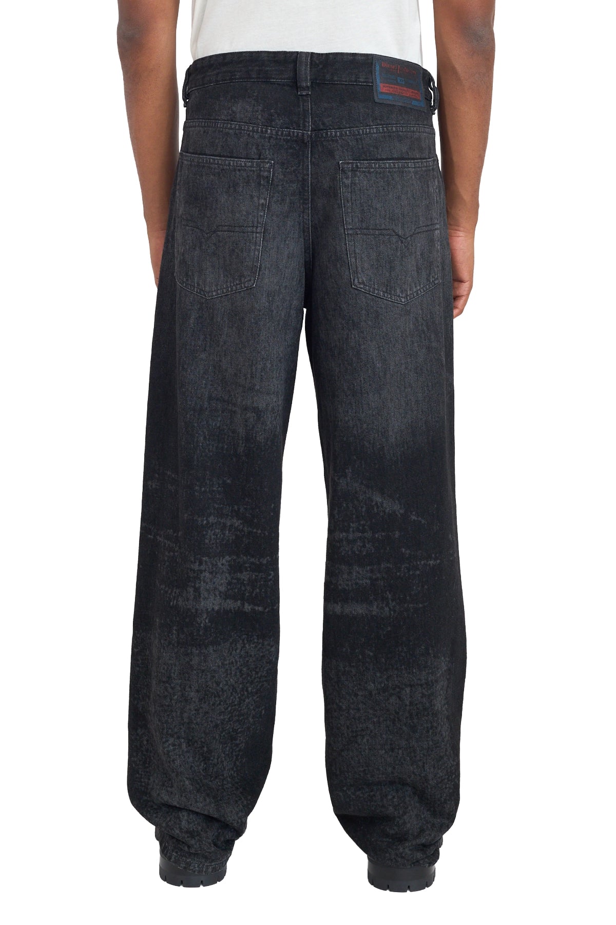 Diesel Black Regular Leg Jeans Black