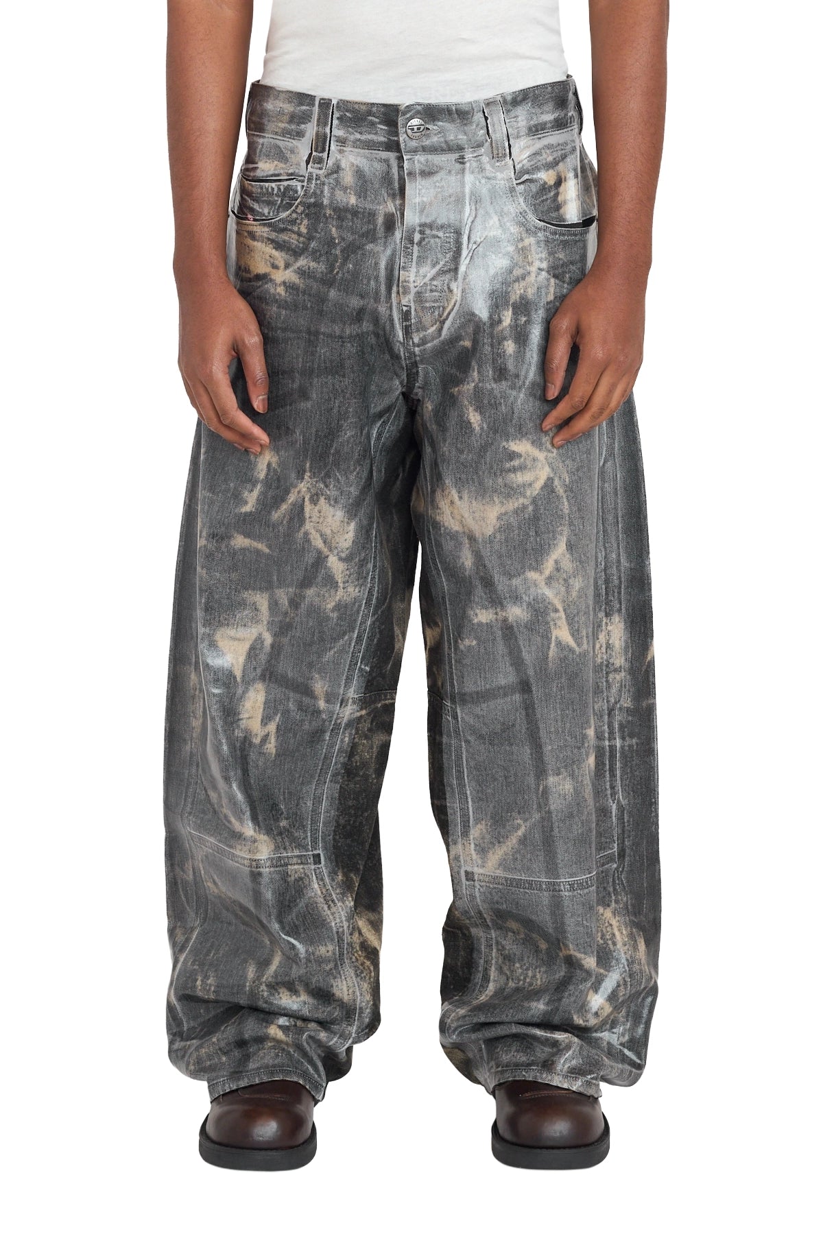 パンツ DIESEL coated skinny denim jeans Diesel Coated Jeans Black – ESSXNYC