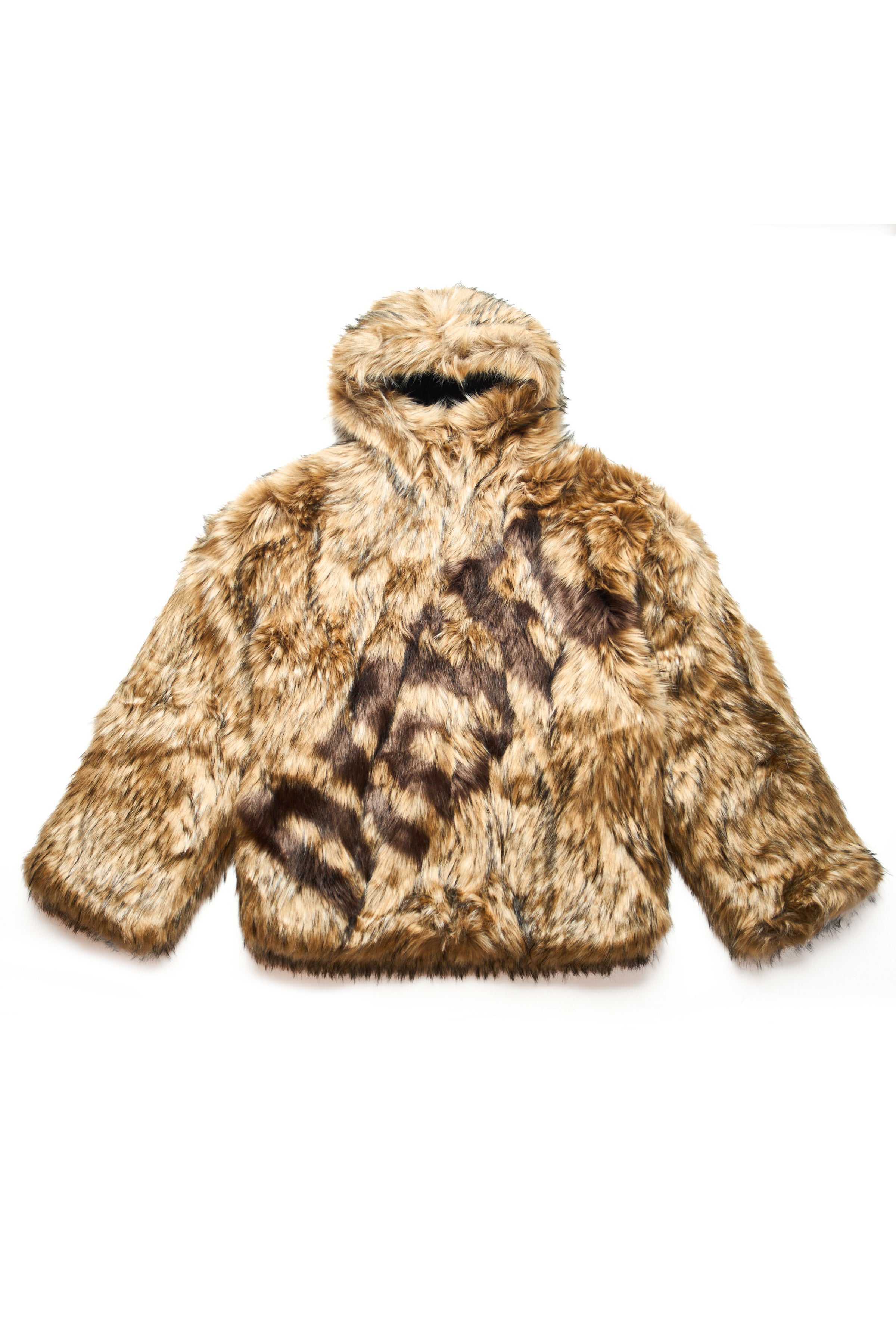 Diesel Faux Fur Logo Jacket Beige 9481