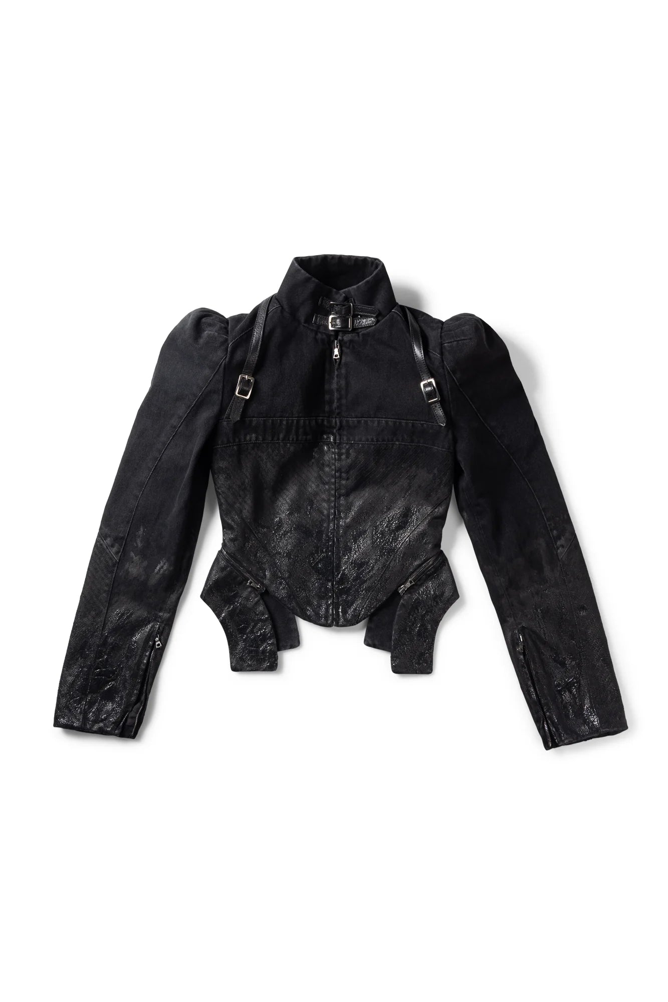 Dilara Coded Pain Denim Jacket Black