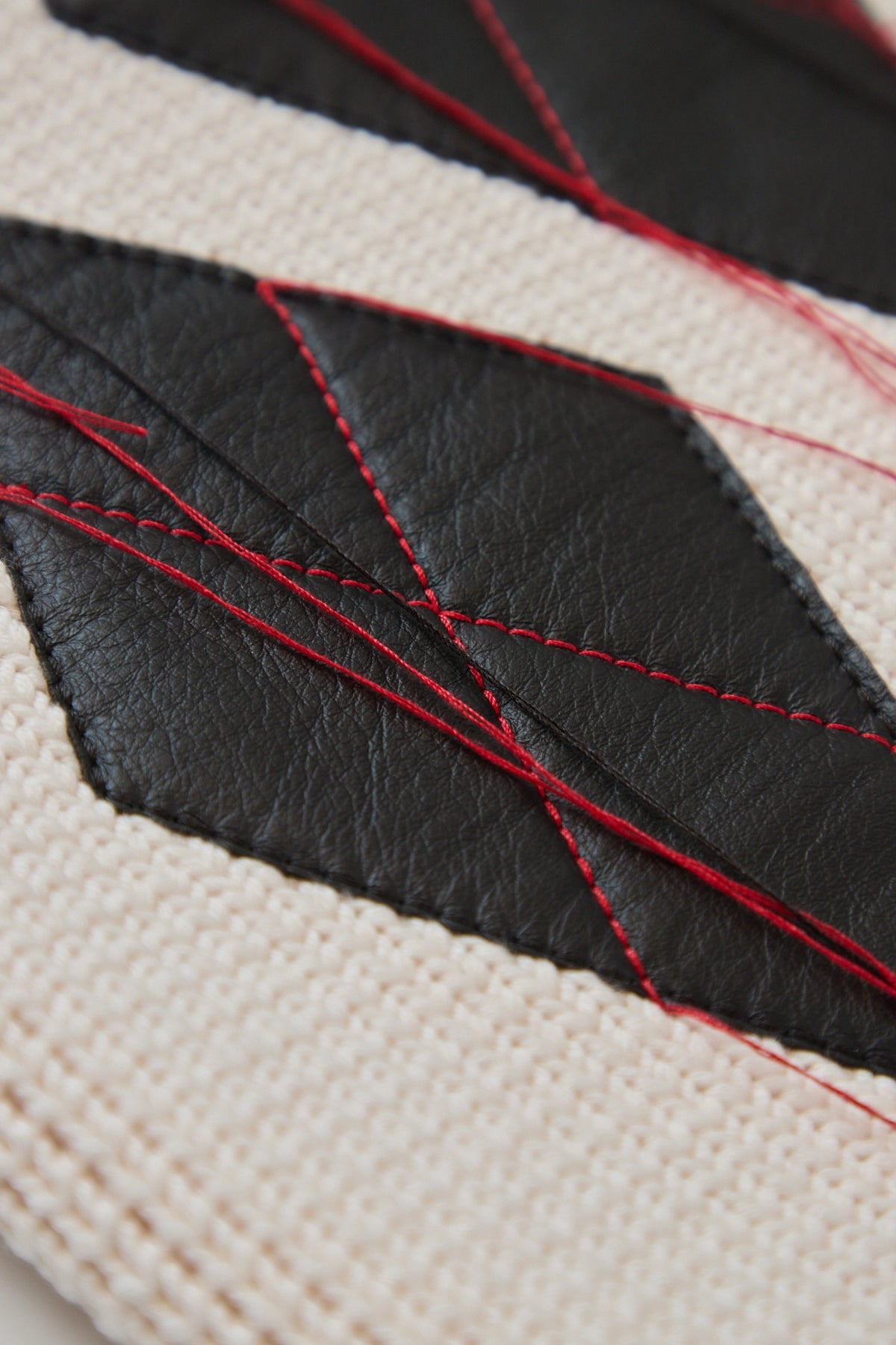 Dsquared2 D2 - Magliano Leather Argyle Knit Vest Raw White