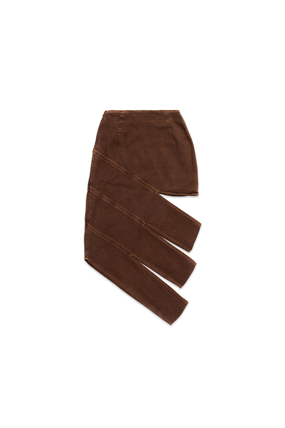 Eckhaus Latta Ellipse Skirt Brown 10441