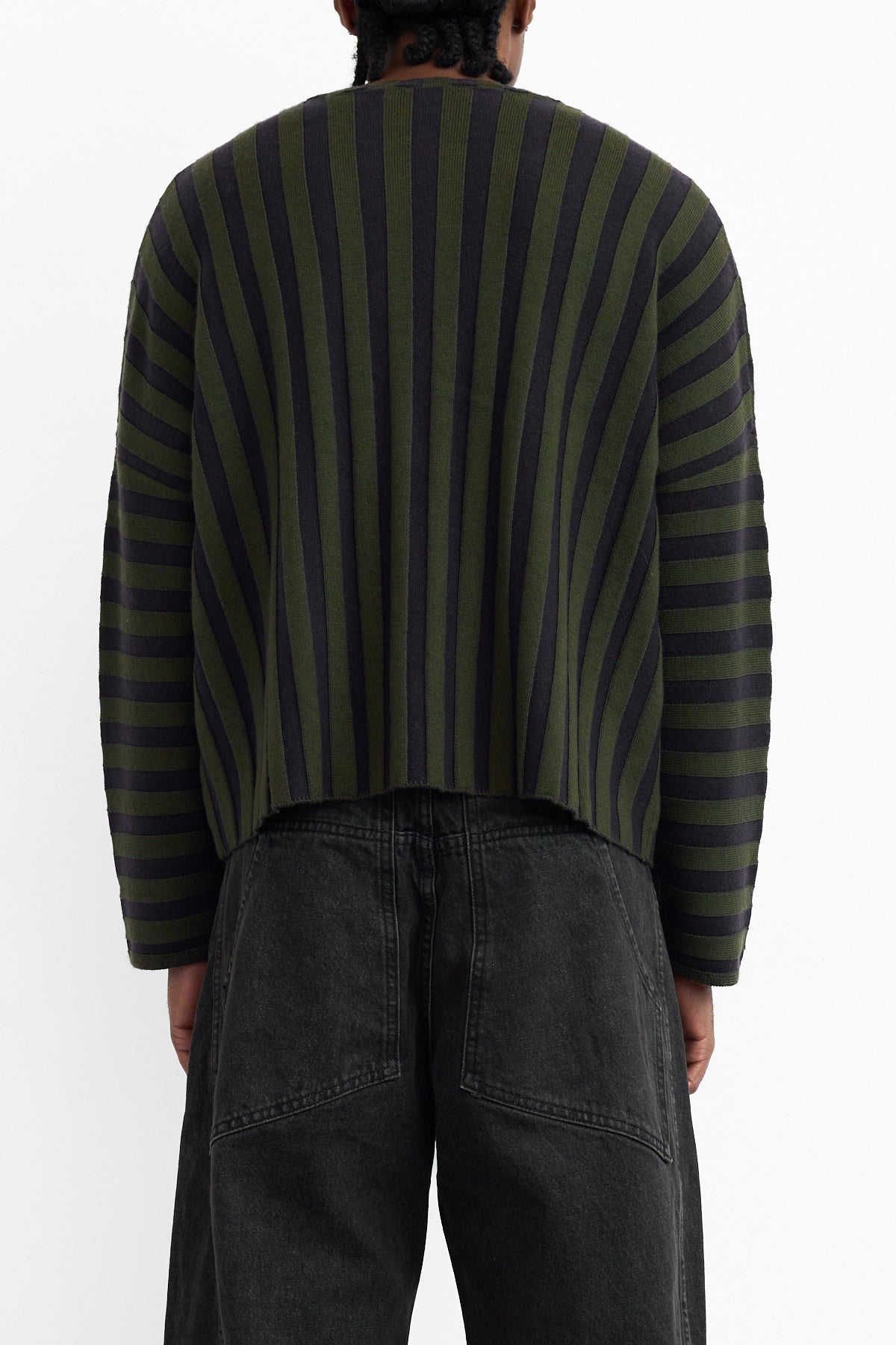 ECKHAUS LATTA ブラック長袖ニット M Eckhaus Latta ~ Redacted Lapped Turtleneck | MAIMOUN