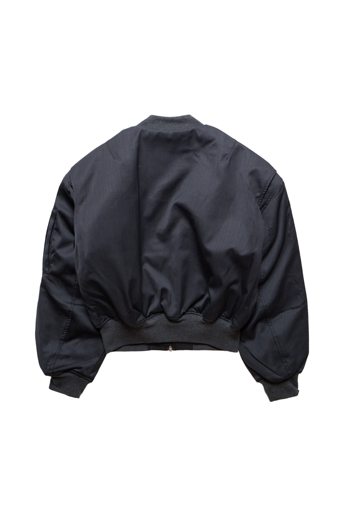 Entire Studios Cropped Broad Bomber Grey