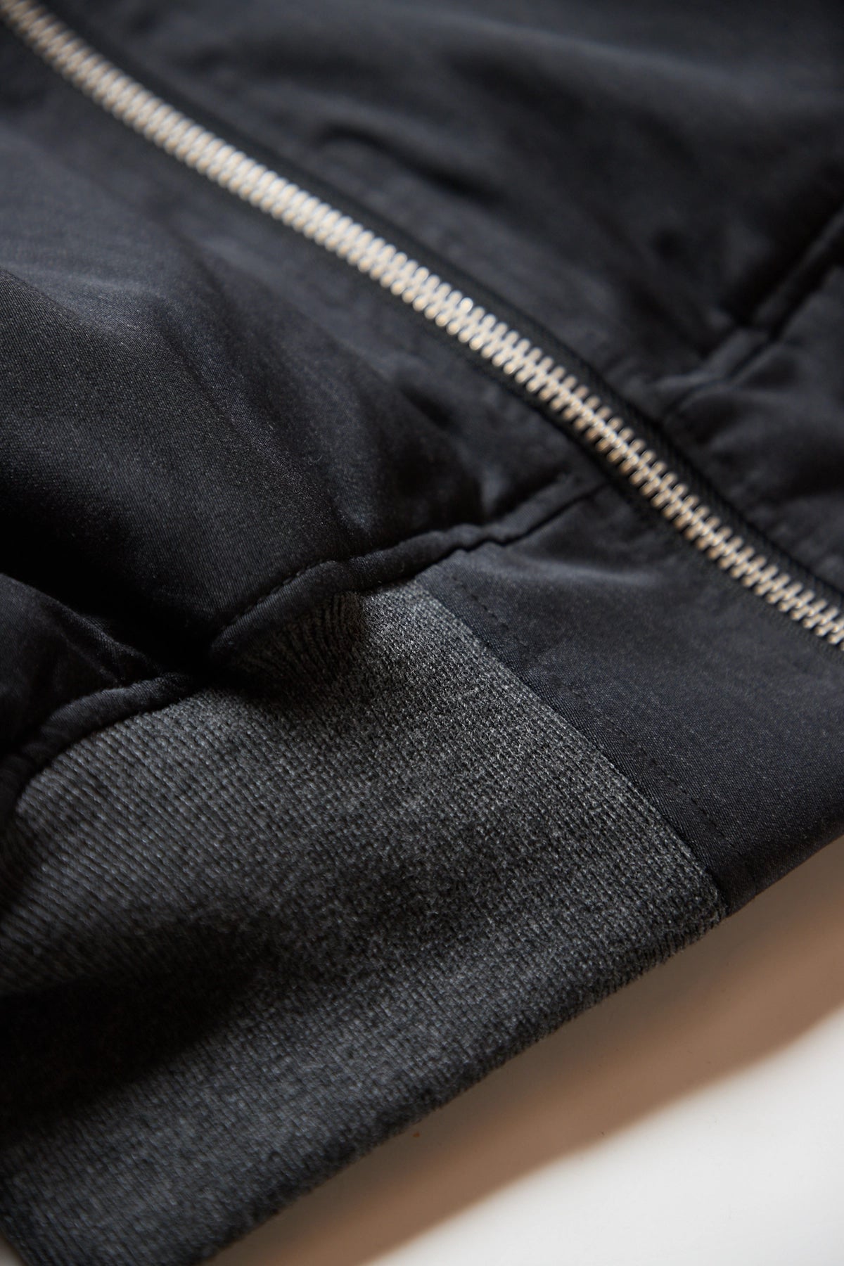 Entire Studios Cropped Broad Bomber Grey