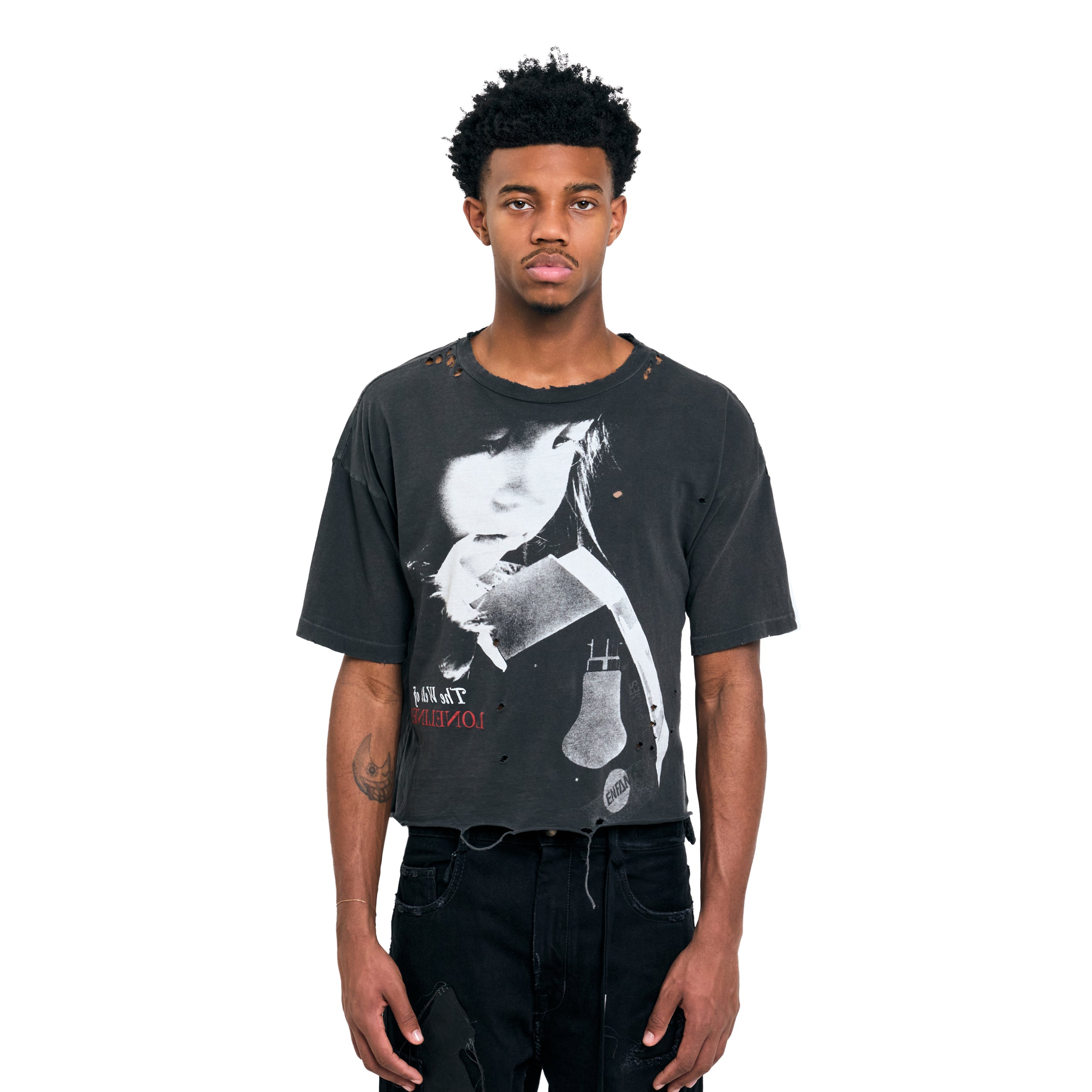 Enfants Riches Deprimes Well Of Loneliness T-Shirt Dirty Charcoal