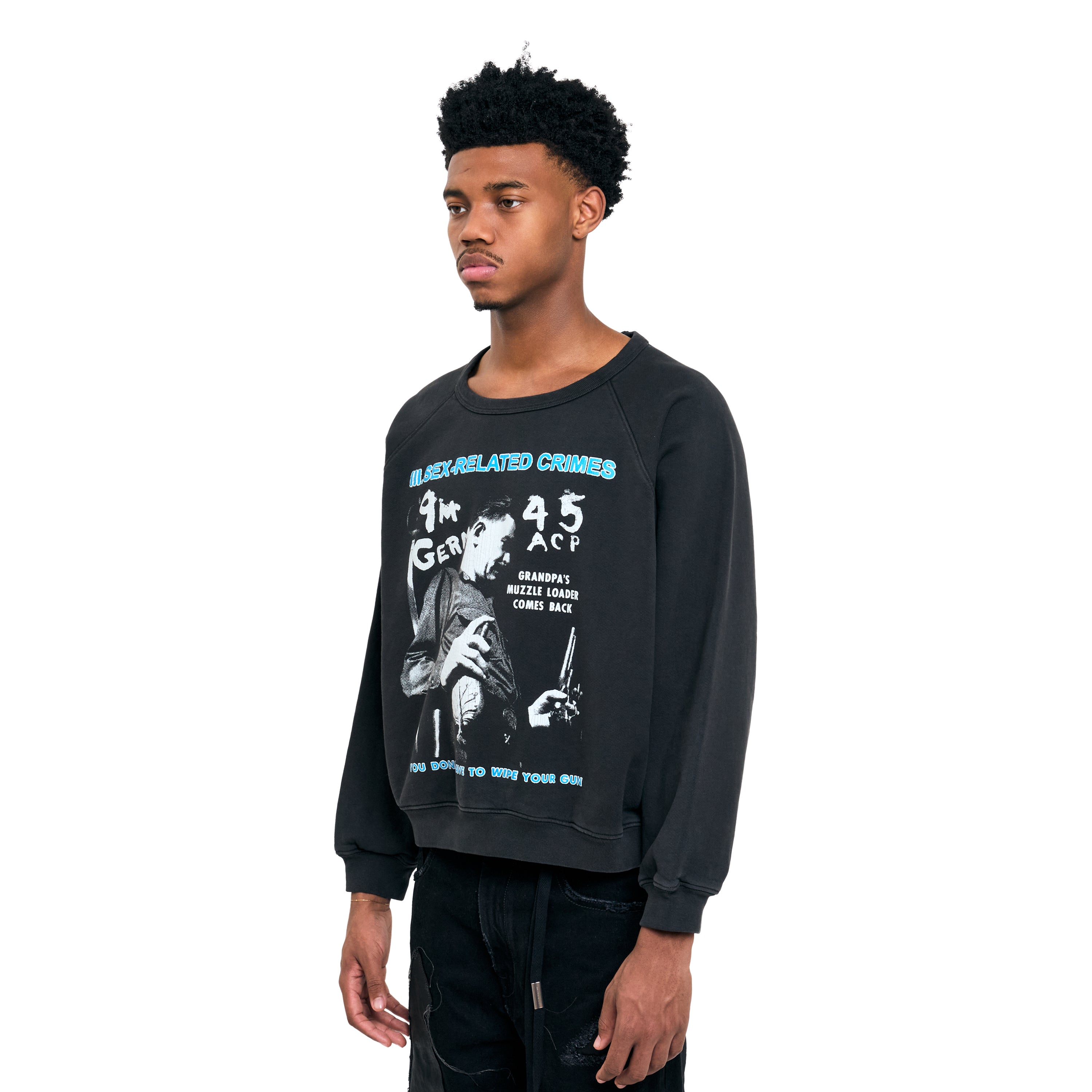 Enfants Riches Deprimes Sex-Related Crimes Raglan Sweatshirt Faded