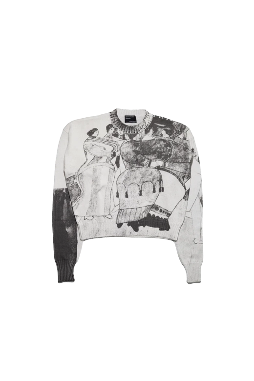 Enfants Riches Deprimes The Ballroom Dance Sweater White – ESSXNYC