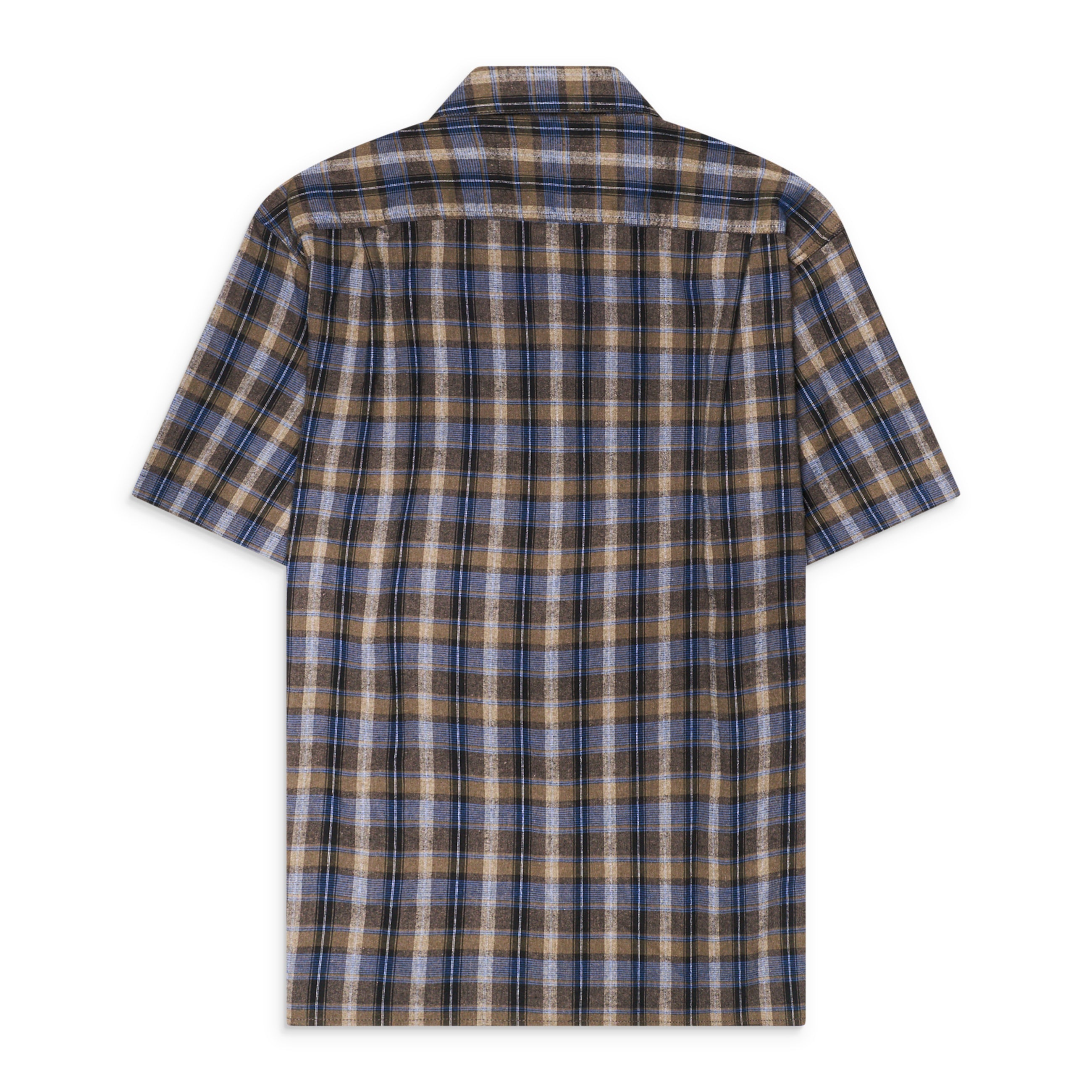 ERL Check Short Sleeve Shirt Grey