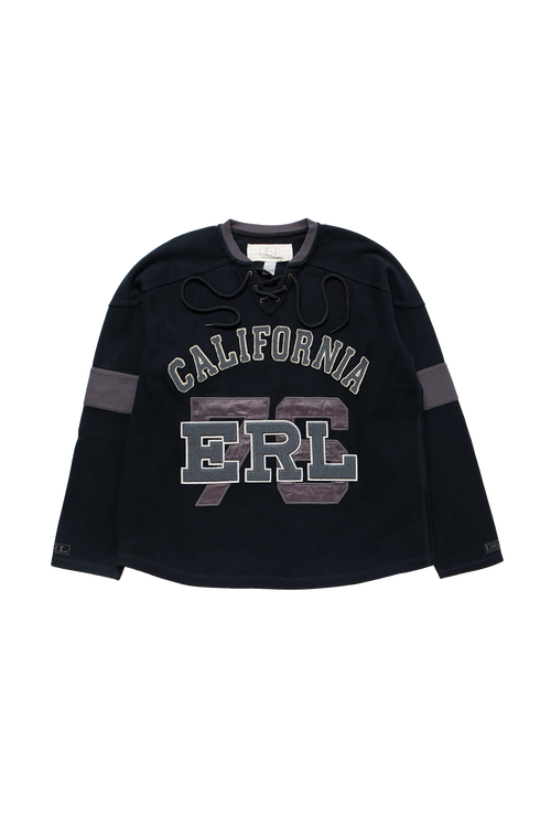 ERL Laced Hockey Jersey Knit Black – ESSXNYC