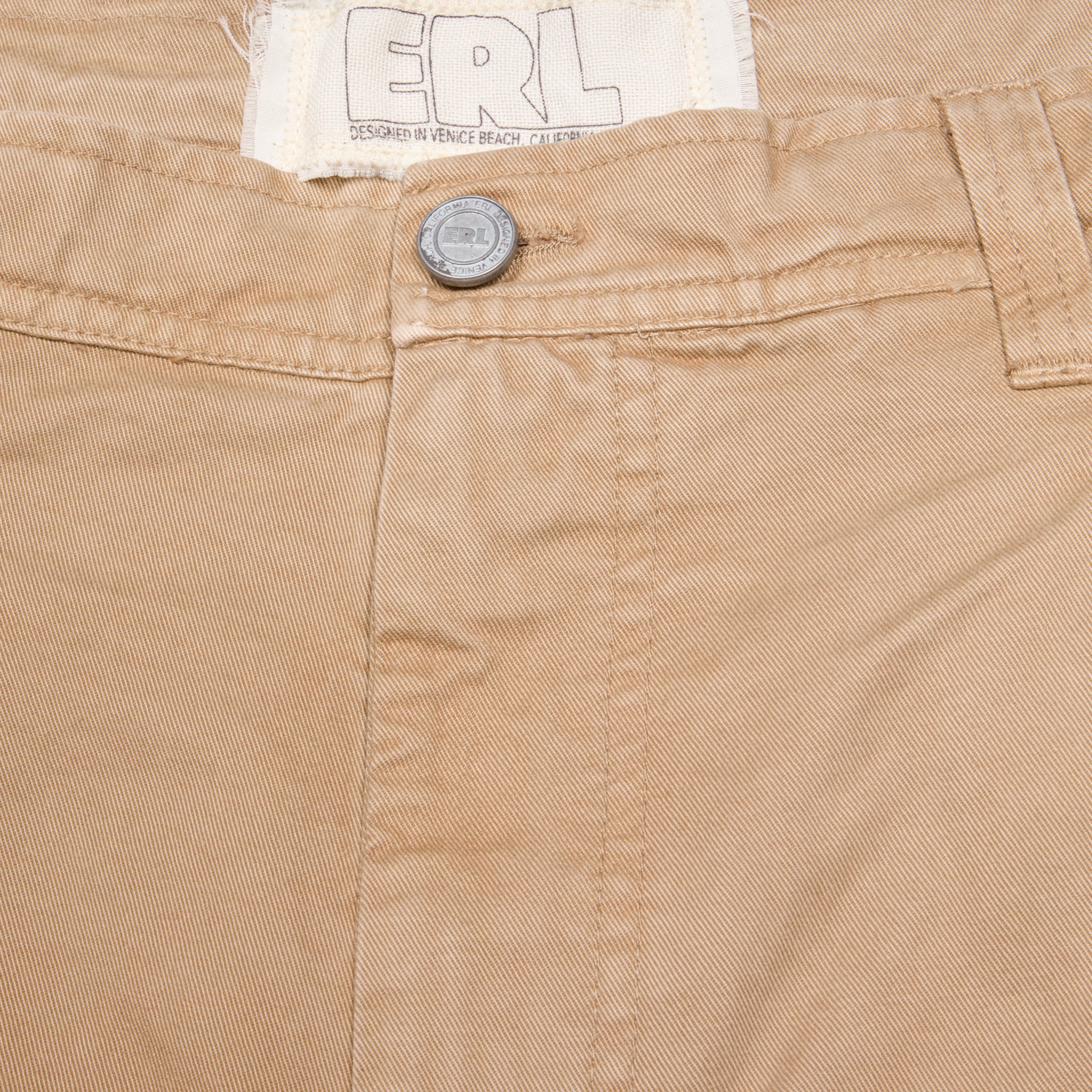 ERL Pleated Chino Shorts Beige