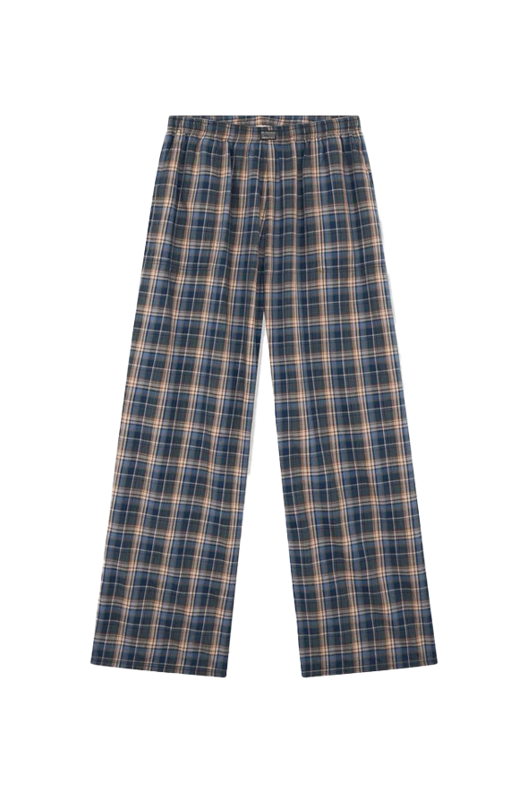 ERL Plaid Lounge Pants Bluefrontatessx