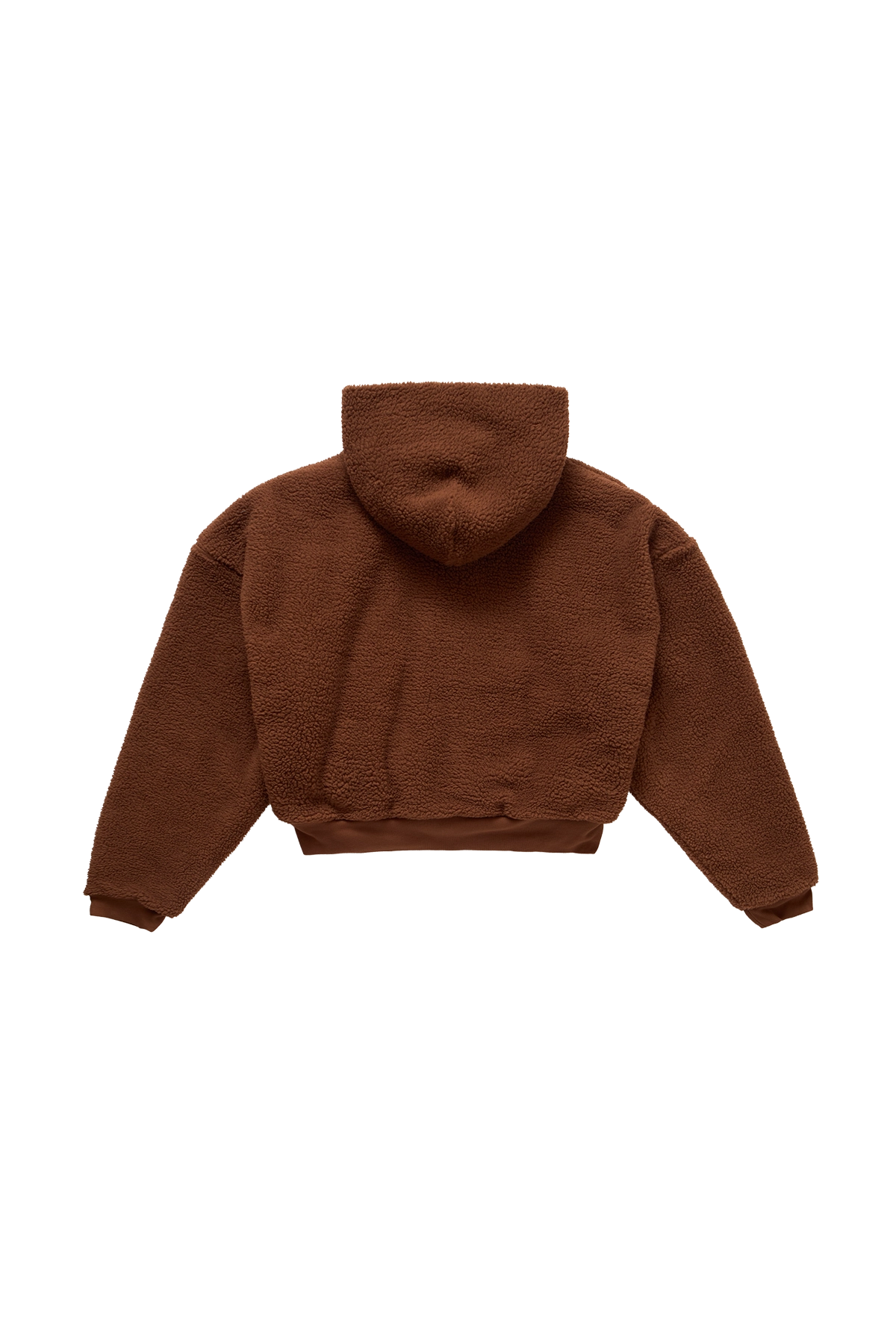 ERL Terry Fleece Zipped Hoodie Brown 1